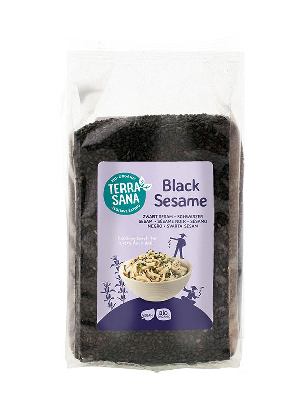 TerraSana Sesamzaad zwart ongepeld bio 175.00 Gram