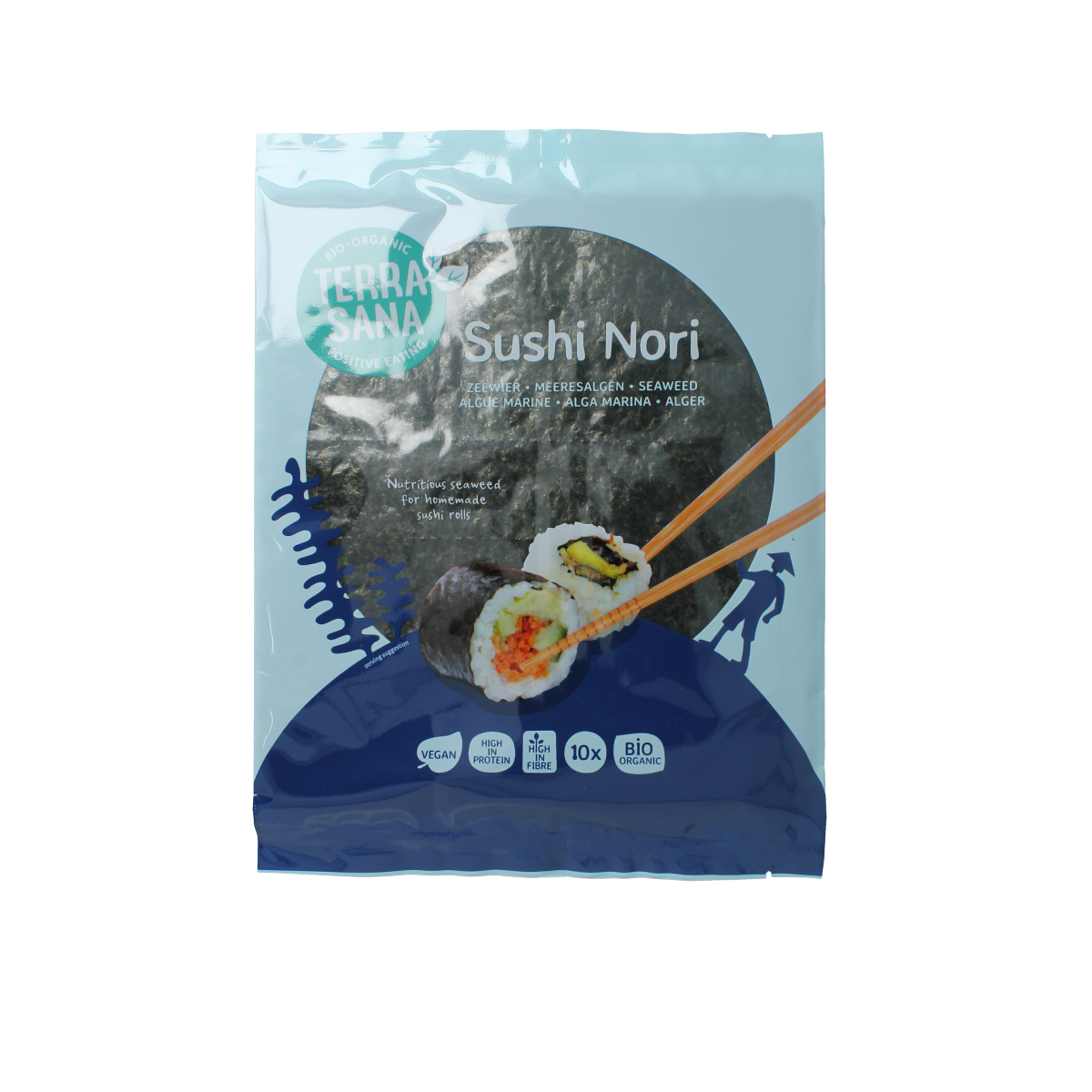 TerraSana Sushi nori geroosterd bio 25.00 Gram