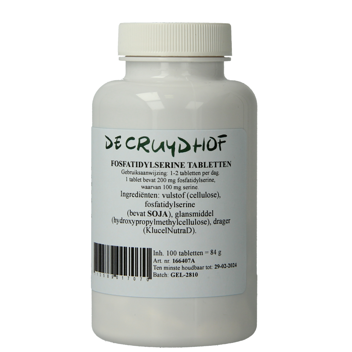 Cruydhof Fosfatidylserine 200mg 100.00 Tabletten