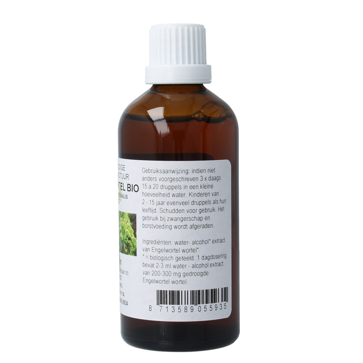 Cruydhof Angelica officinalis/engelwortel tinctuur bio 100.00 Milliliter