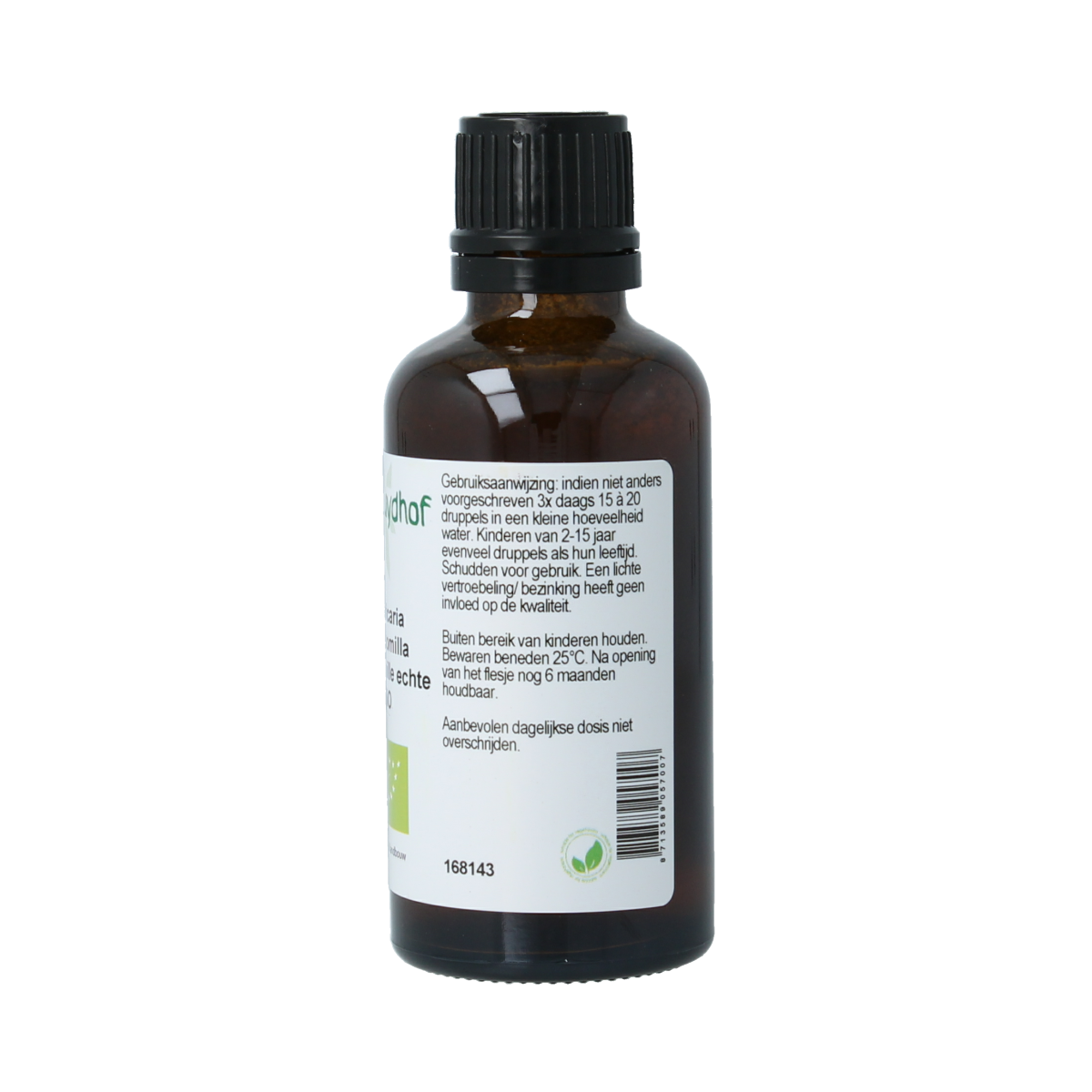 Cruydhof Matricaria chamomilla fl / kamille tinctuur bio 50.00 Milliliter