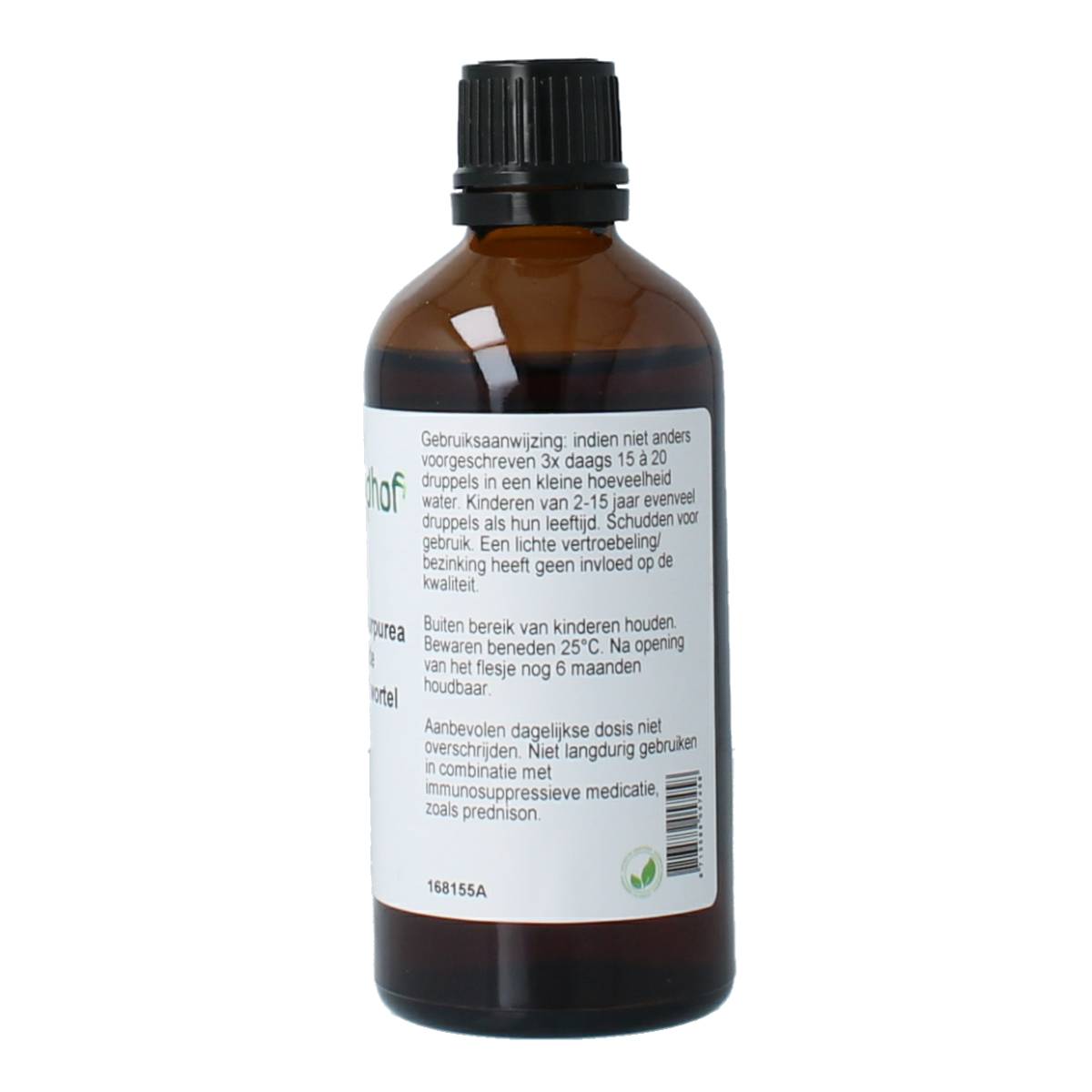 Cruydhof Echinacea purpurea wortel tinctuur 100.00 Milliliter
