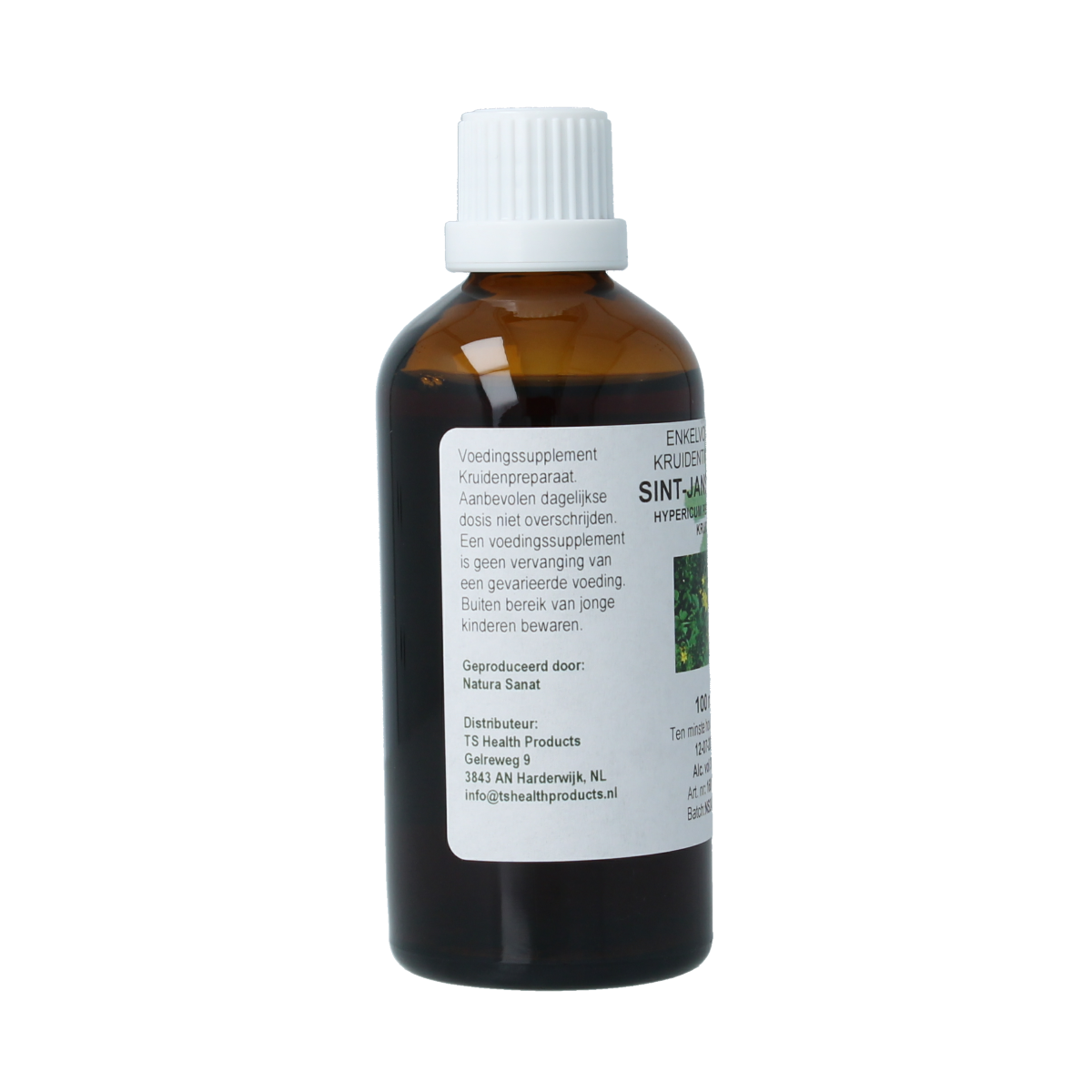 Natura Sanat Hypericum perforatum / sint janskruid tinctuur 100.00 Milliliter