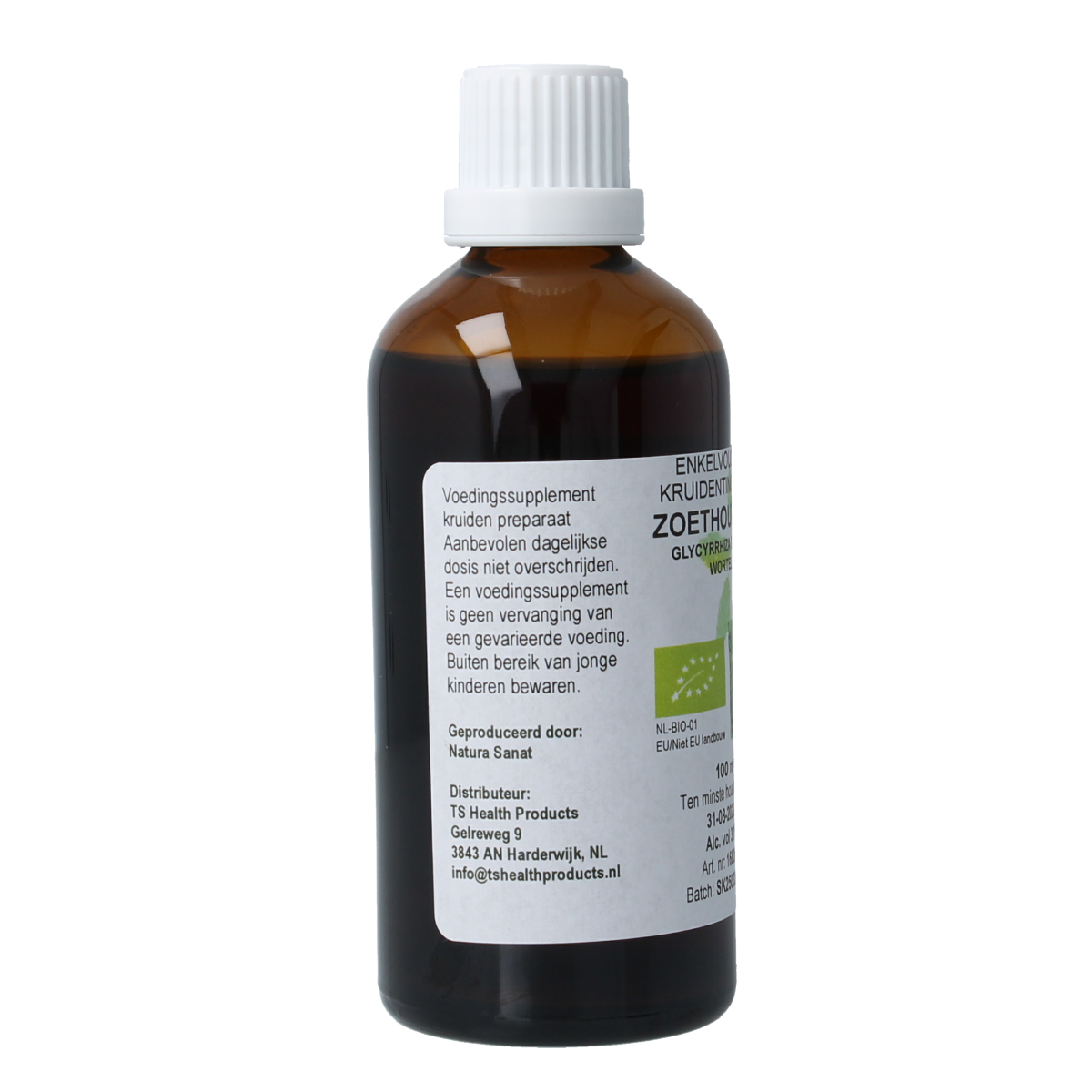 Natura Sanat Glycyrrhiza glabra radix / zoethout tinctuur bio 100.00 Milliliter