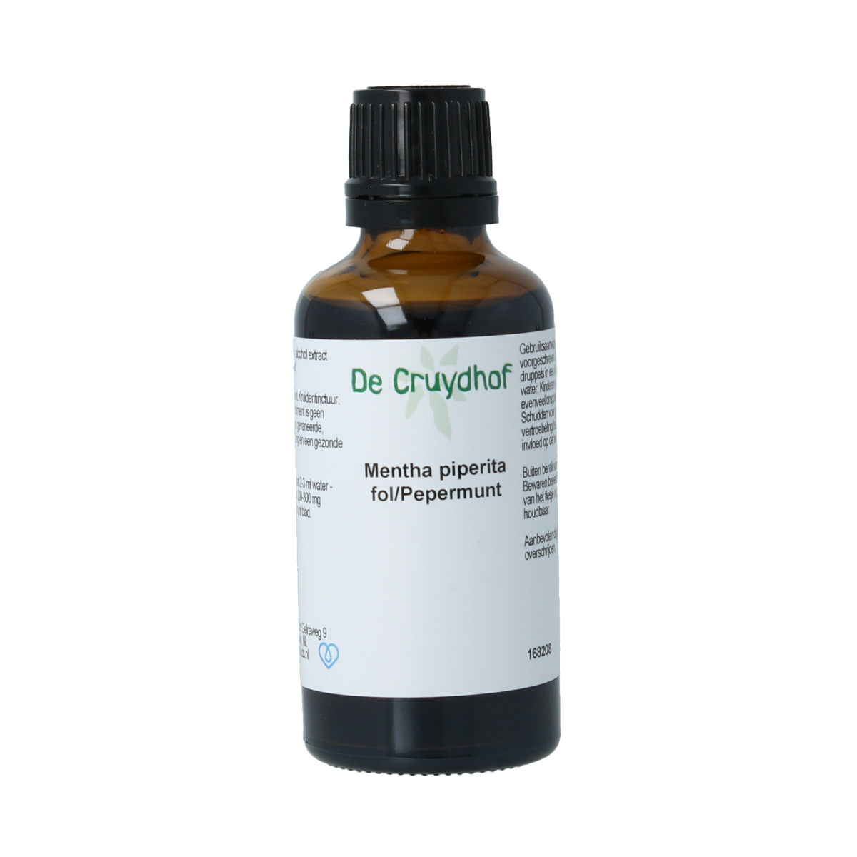 Cruydhof Mentha piperita / pepermunt tinctuur 50.00 Milliliter