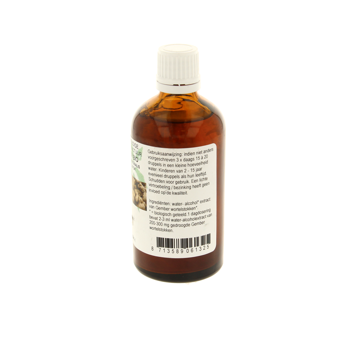 Cruydhof Zingiber officinalis rhiz/gember tinctuur bio 100.00 Milliliter