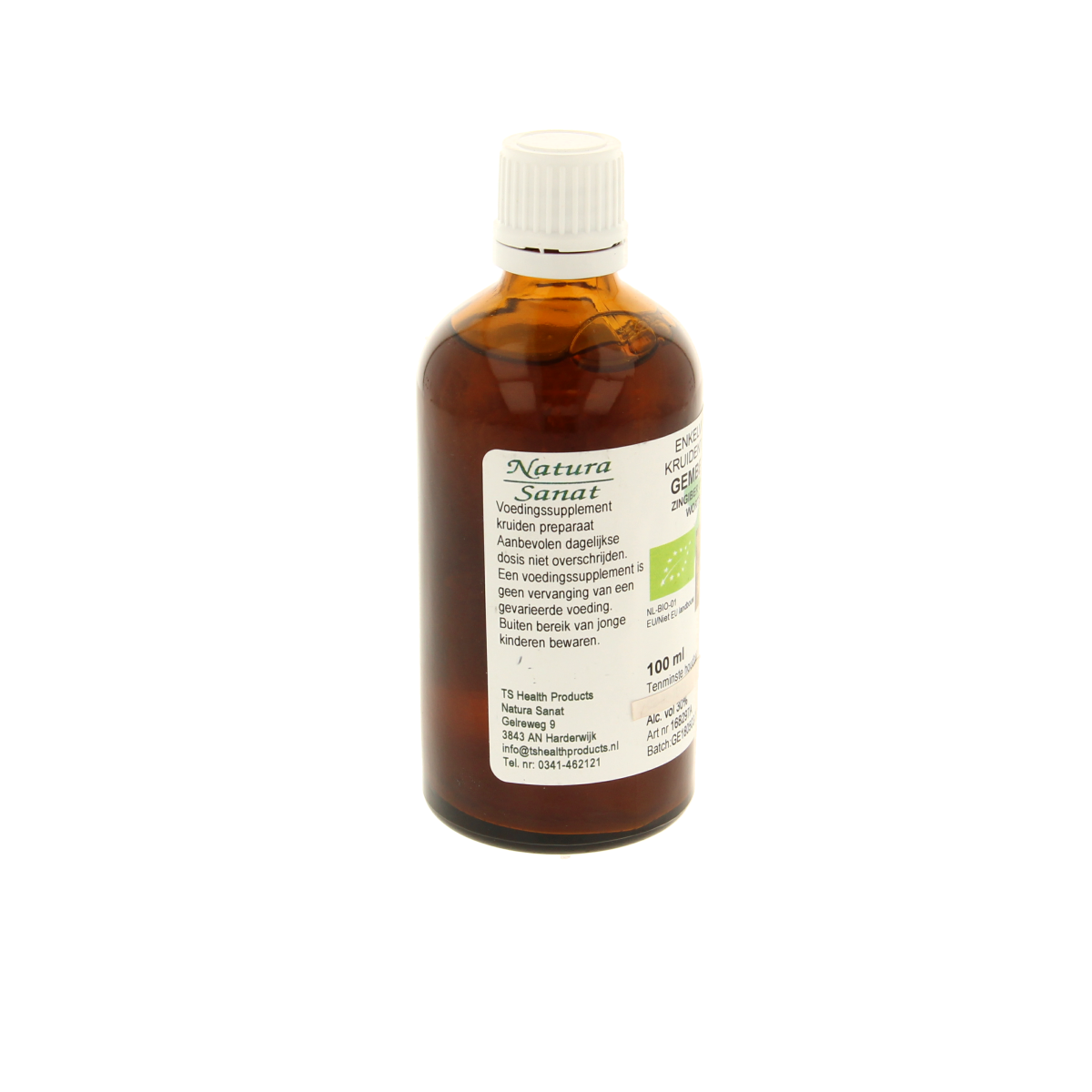 Cruydhof Zingiber officinalis rhiz/gember tinctuur bio 100.00 Milliliter