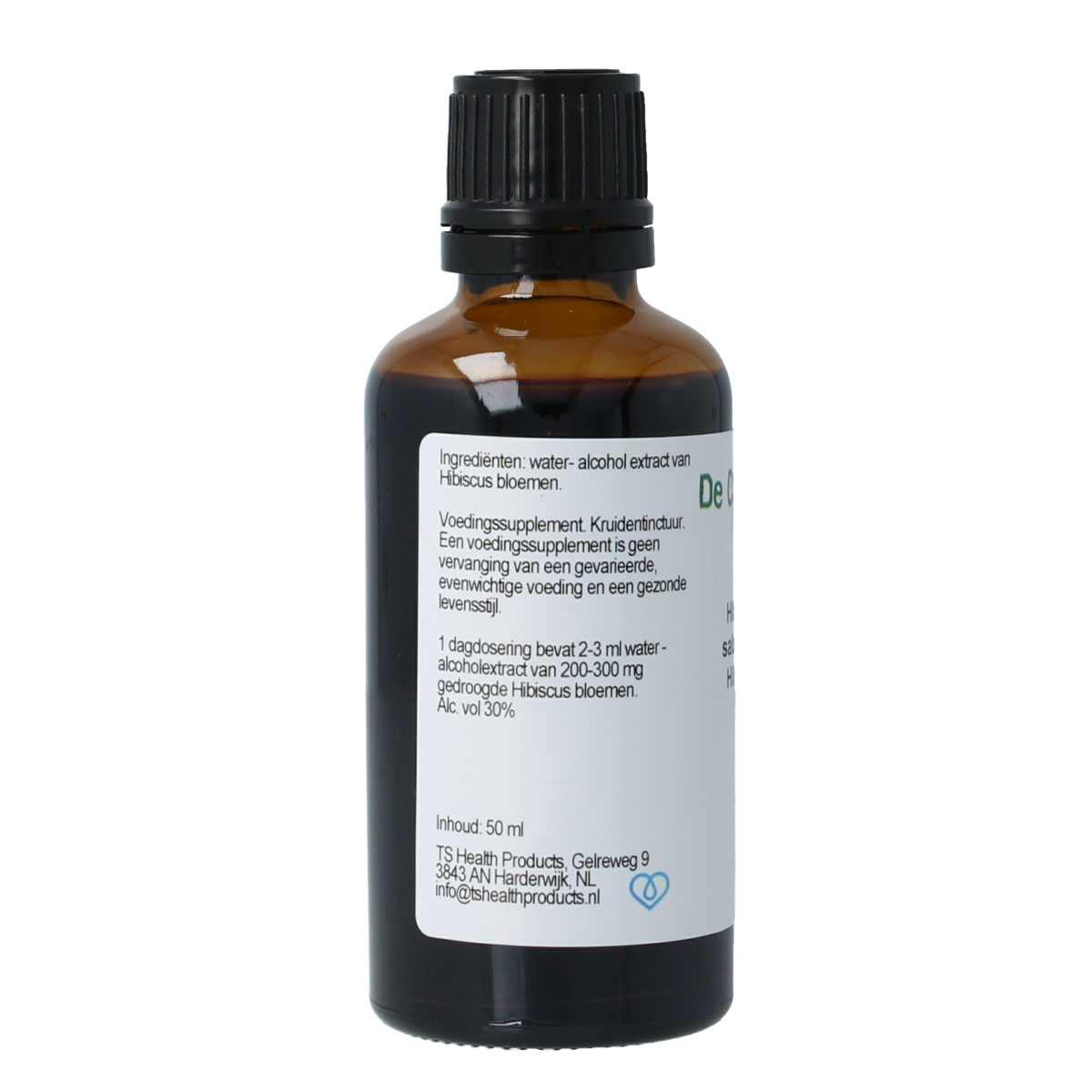 Cruydhof Hibiscus sabdariffa / hibiscus flor tinctuur 50.00 Milliliter