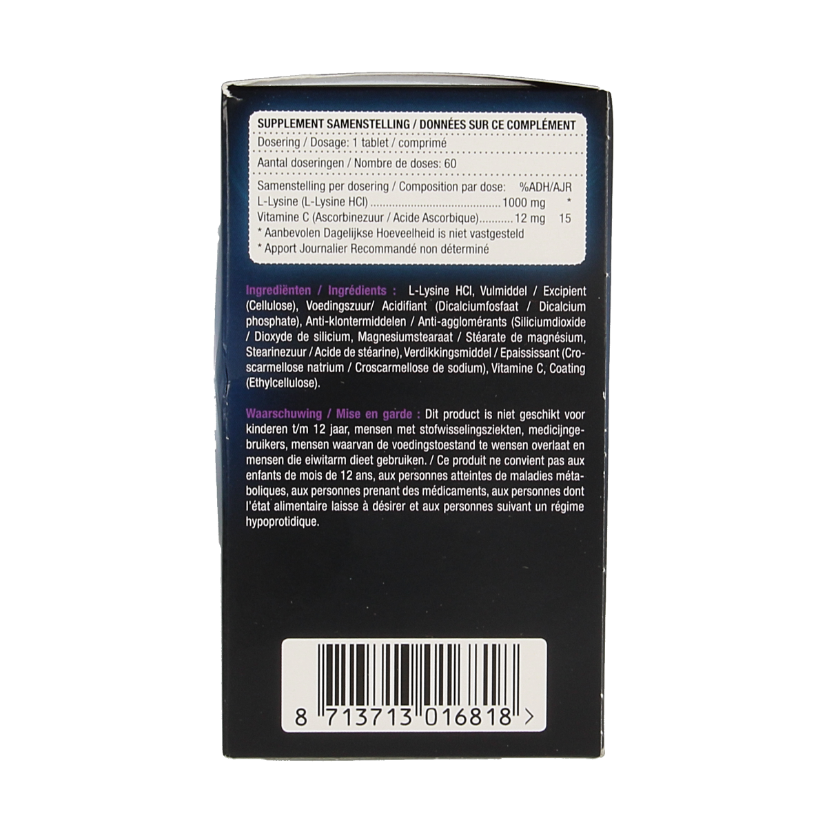 Lucovitaal L-Lysine 1000mg 60.00 Tabletten
