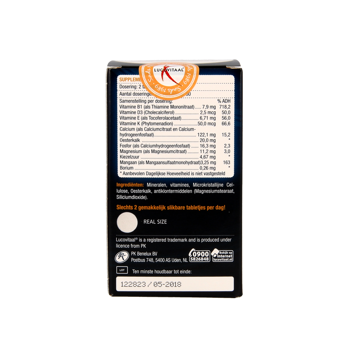Lucovitaal Oesterkalk calcium tabletten 100.00 Tabletten
