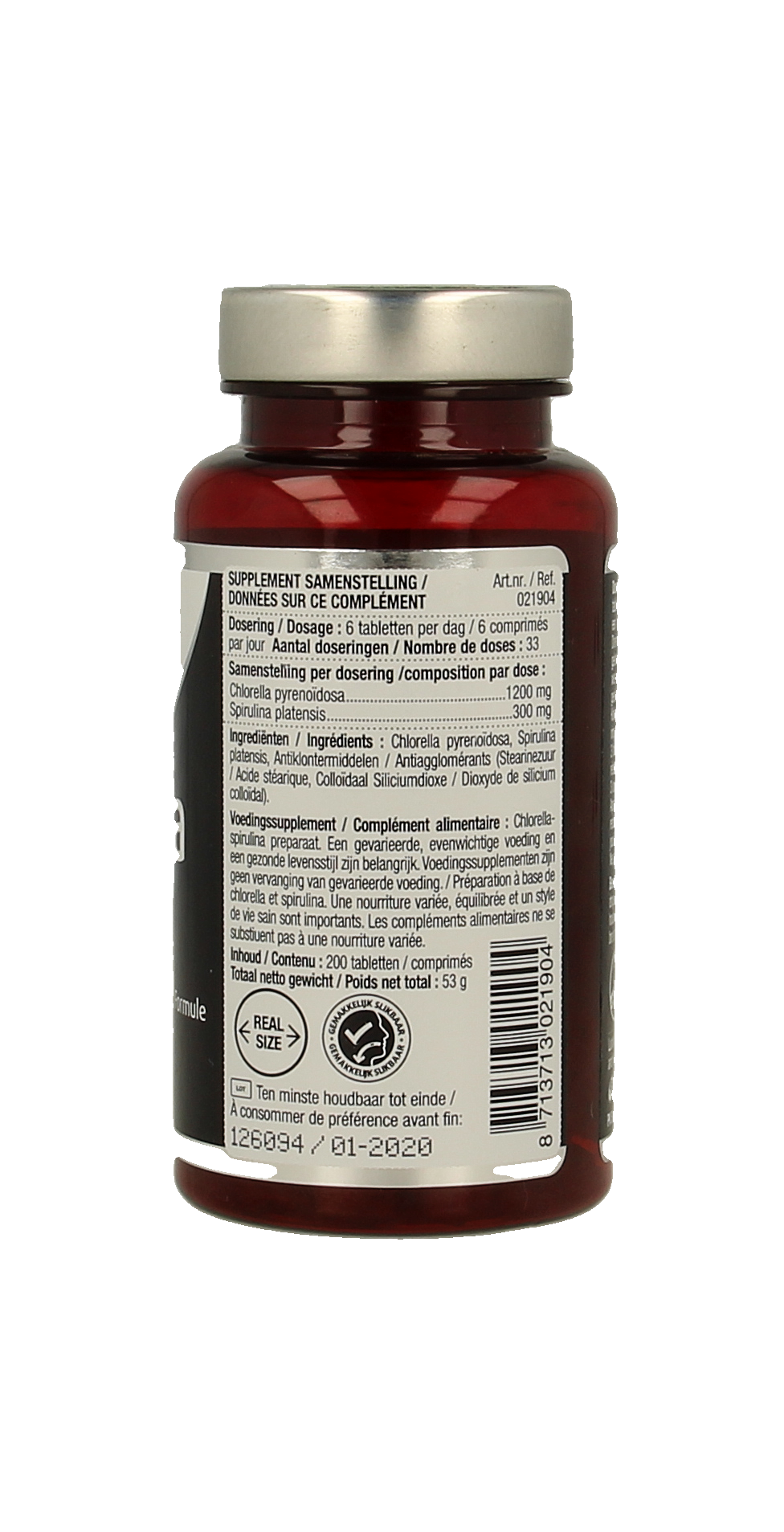 Lucovitaal Chlorella spirulina 200.00 Tabletten