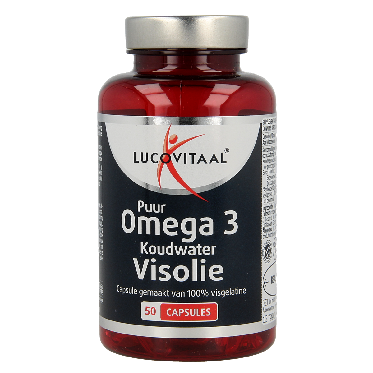 Lucovitaal Koudwater visolie puur omega 3 50.00 Capsules