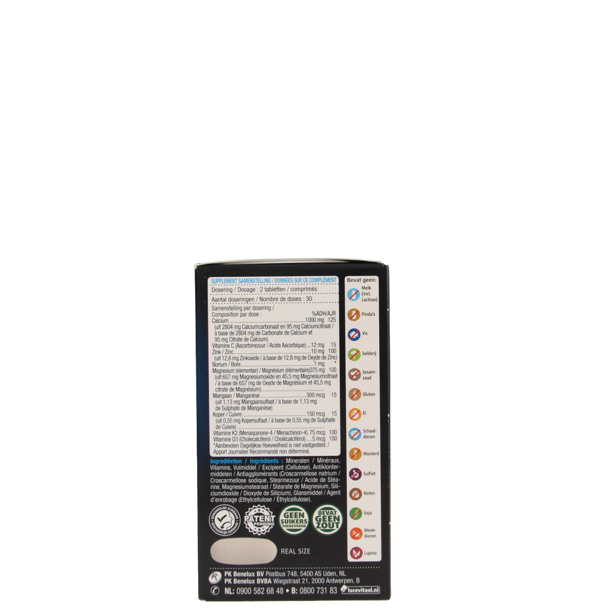 Lucovitaal Calcium magnesium botformule 60.00 Tabletten