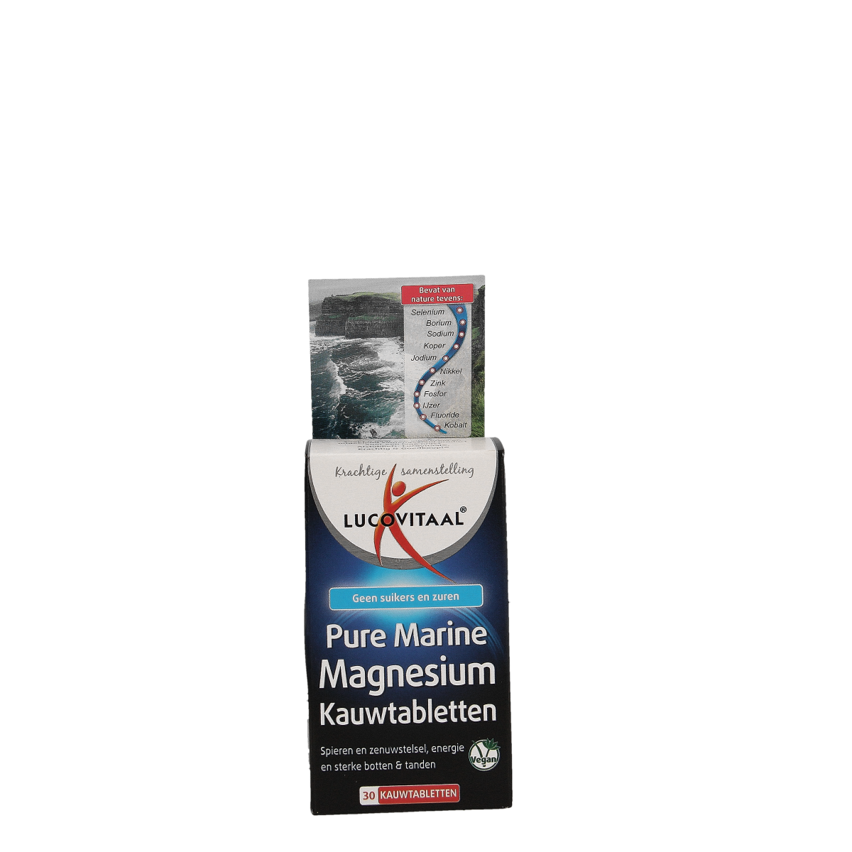 Lucovitaal Pure marine magnesium 30.00 Kauwtabletten