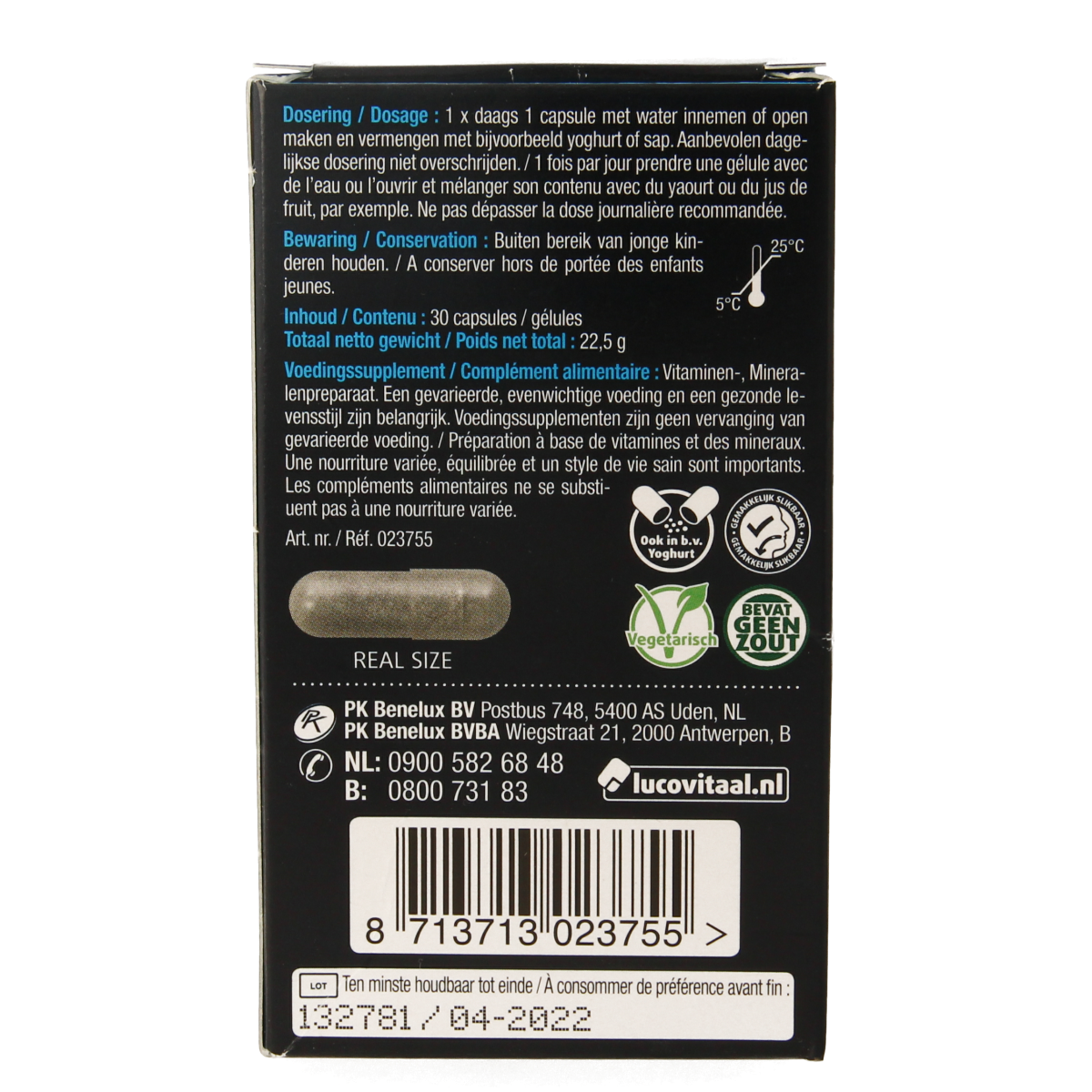 Lucovitaal WLS multi mineralen 30.00 Capsules