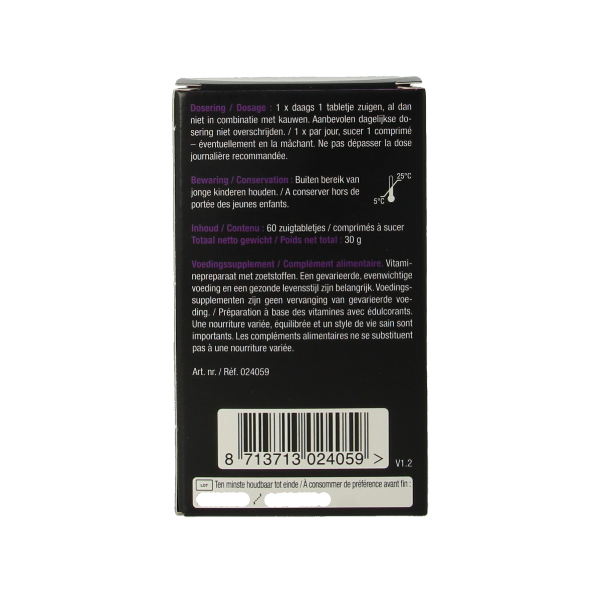Lucovitaal Biotine forte 60.00 Zuigtabletten