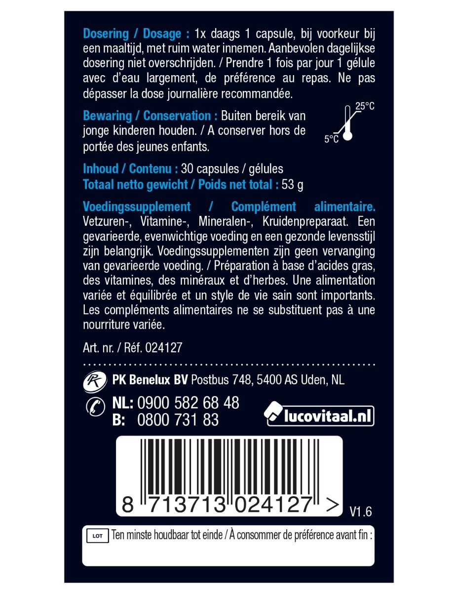 Lucovitaal Geheugen & concentratie 30.00 Capsules