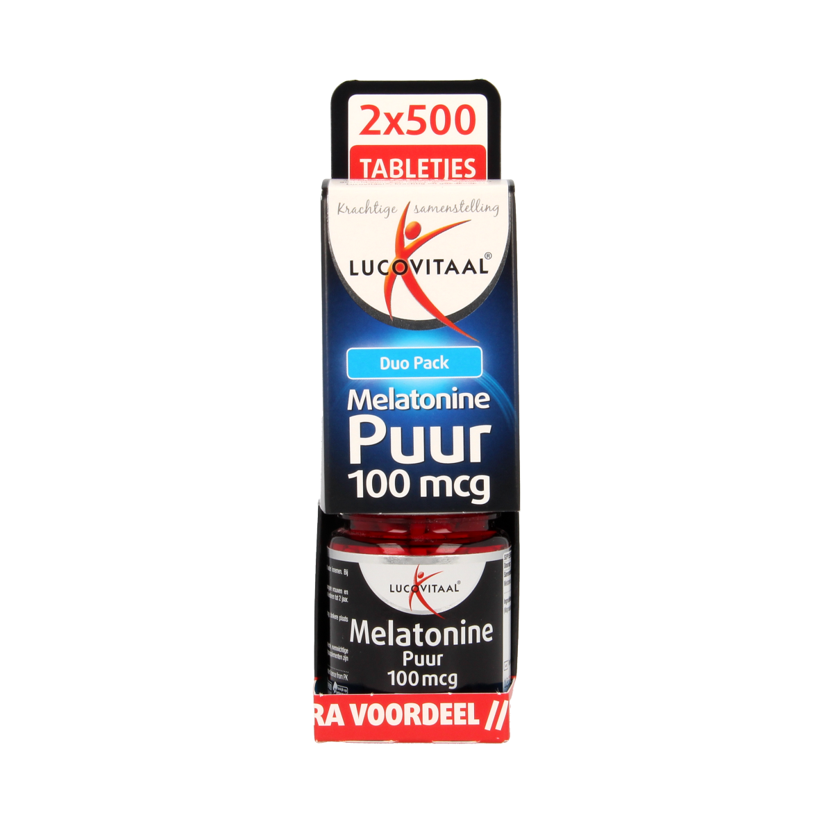 Lucovitaal Melatonine duo 0.1mg 2 x 500 tabletten 1000.00 Tabletten