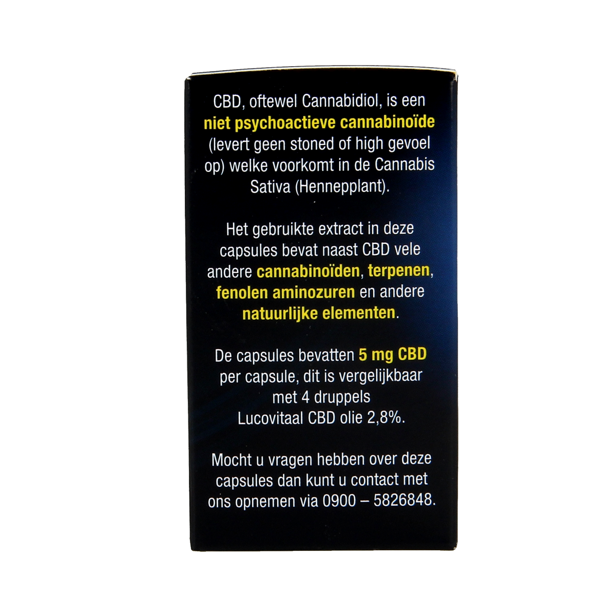 Lucovitaal Cannabidiol CBD 5mg 30.00 Capsules