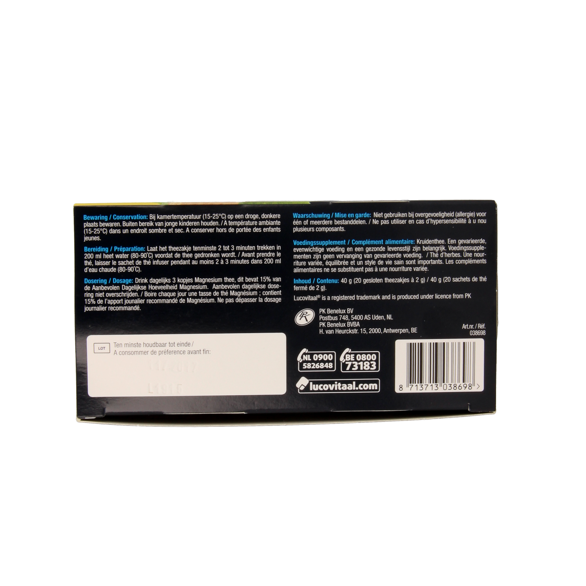 Lucovitaal Magnesium groene thee 20.00 Zakjes
