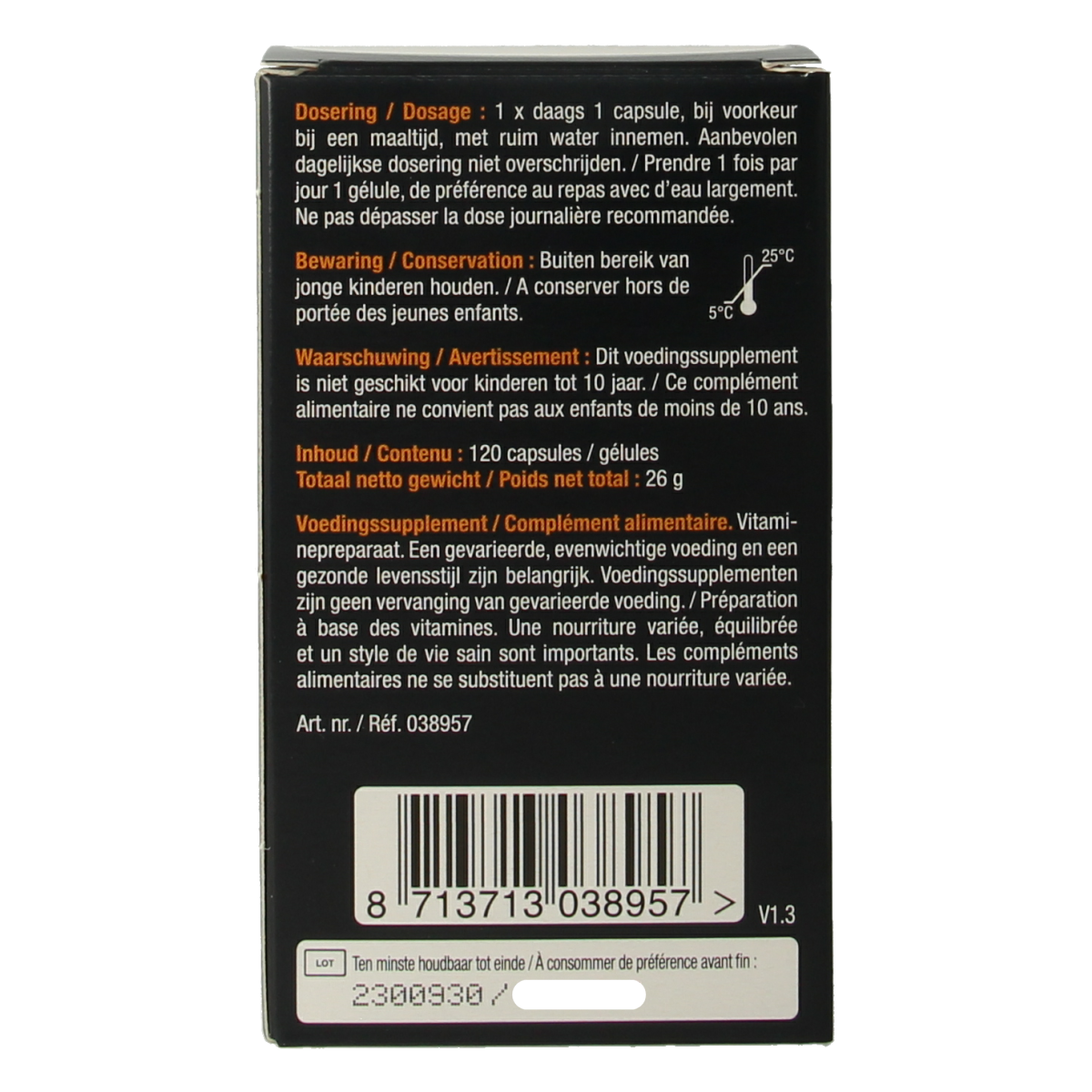 Lucovitaal Vitamine D3 25mcg 120.00 Capsules