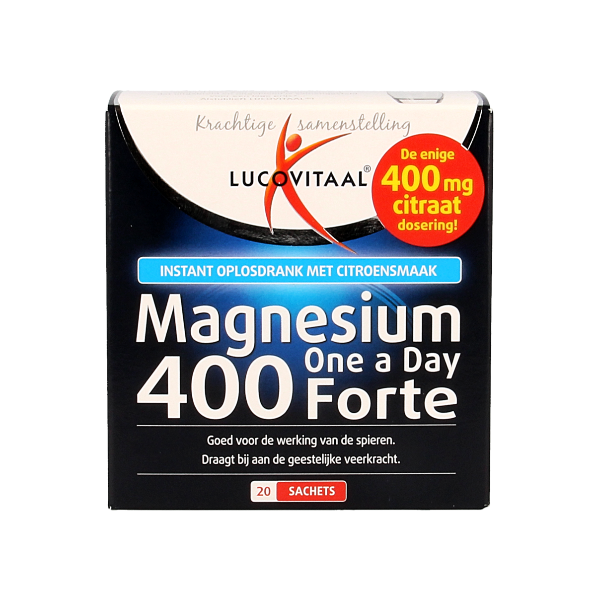 Lucovitaal Magnesium 400 forte 20.00 Sachets