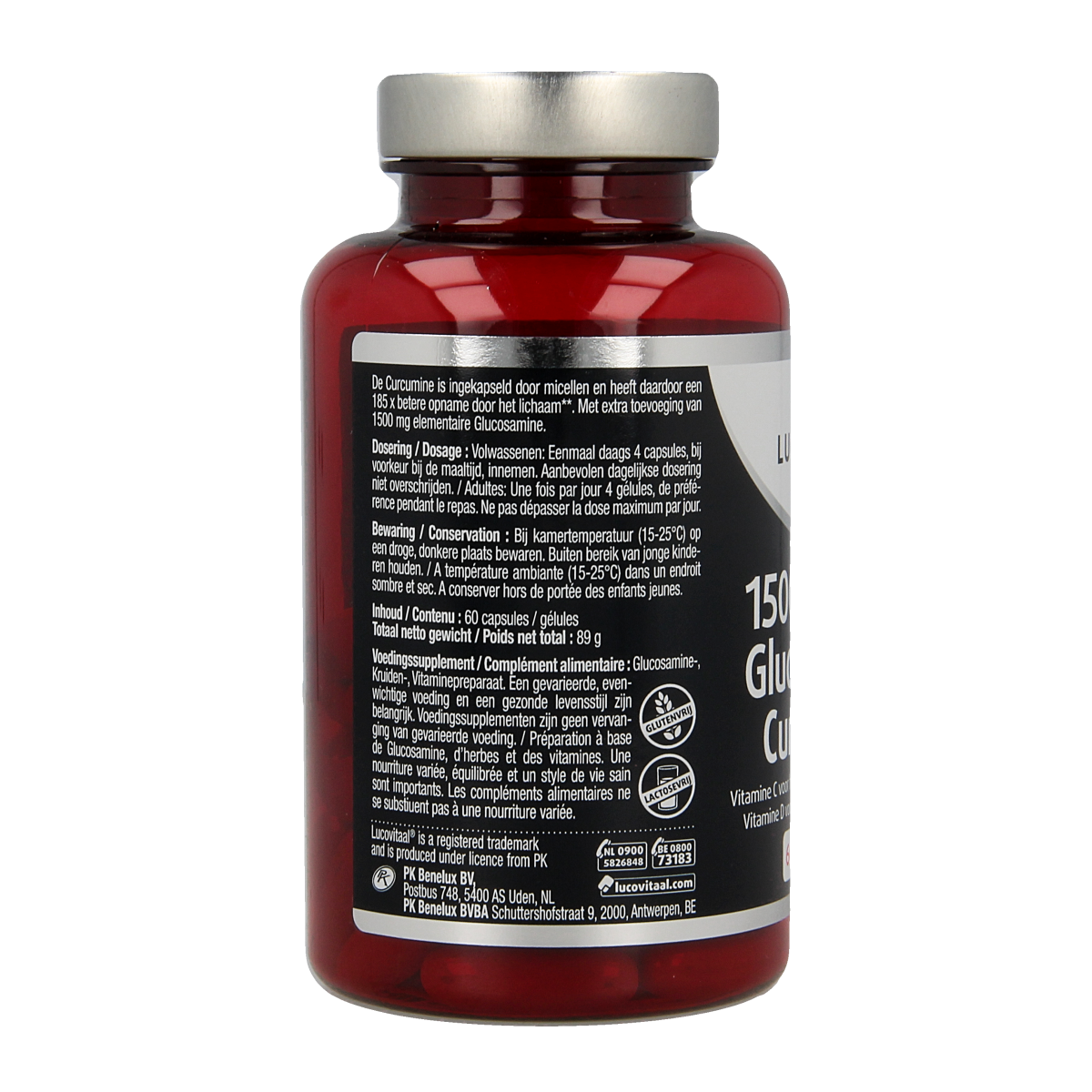 Lucovitaal Glucosamine & curcumine 1500/40mg 60.00 Capsules
