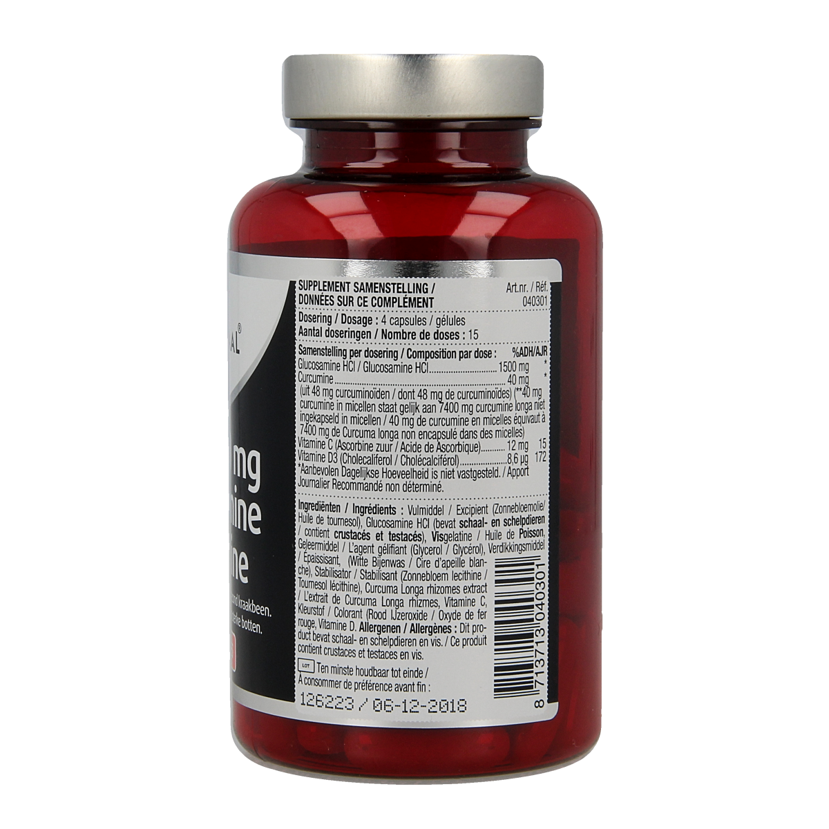 Lucovitaal Glucosamine & curcumine 1500/40mg 60.00 Capsules
