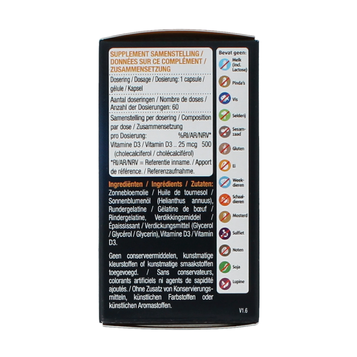 Lucovitaal Vitamine D3 25mcg 60.00 Capsules