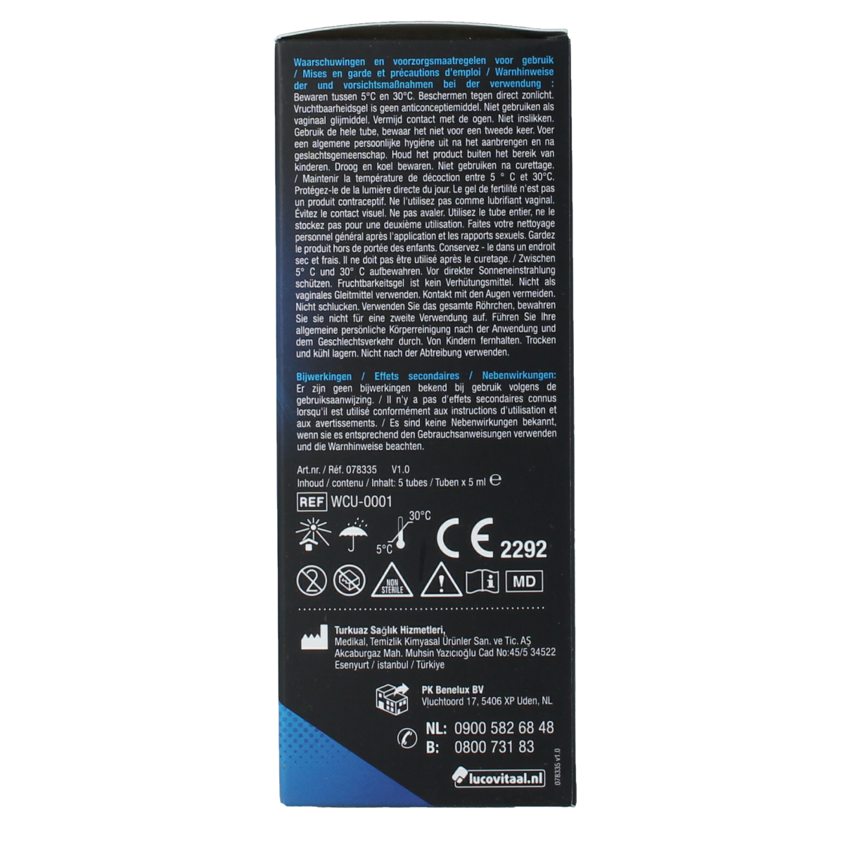 Lucovitaal Vruchtbaarheidsgel 5ml 5.00 Stuks