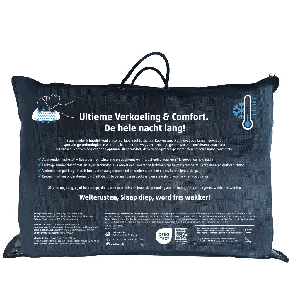 Lucovitaal Koelkussen orthopedisch 1.00 Stuks