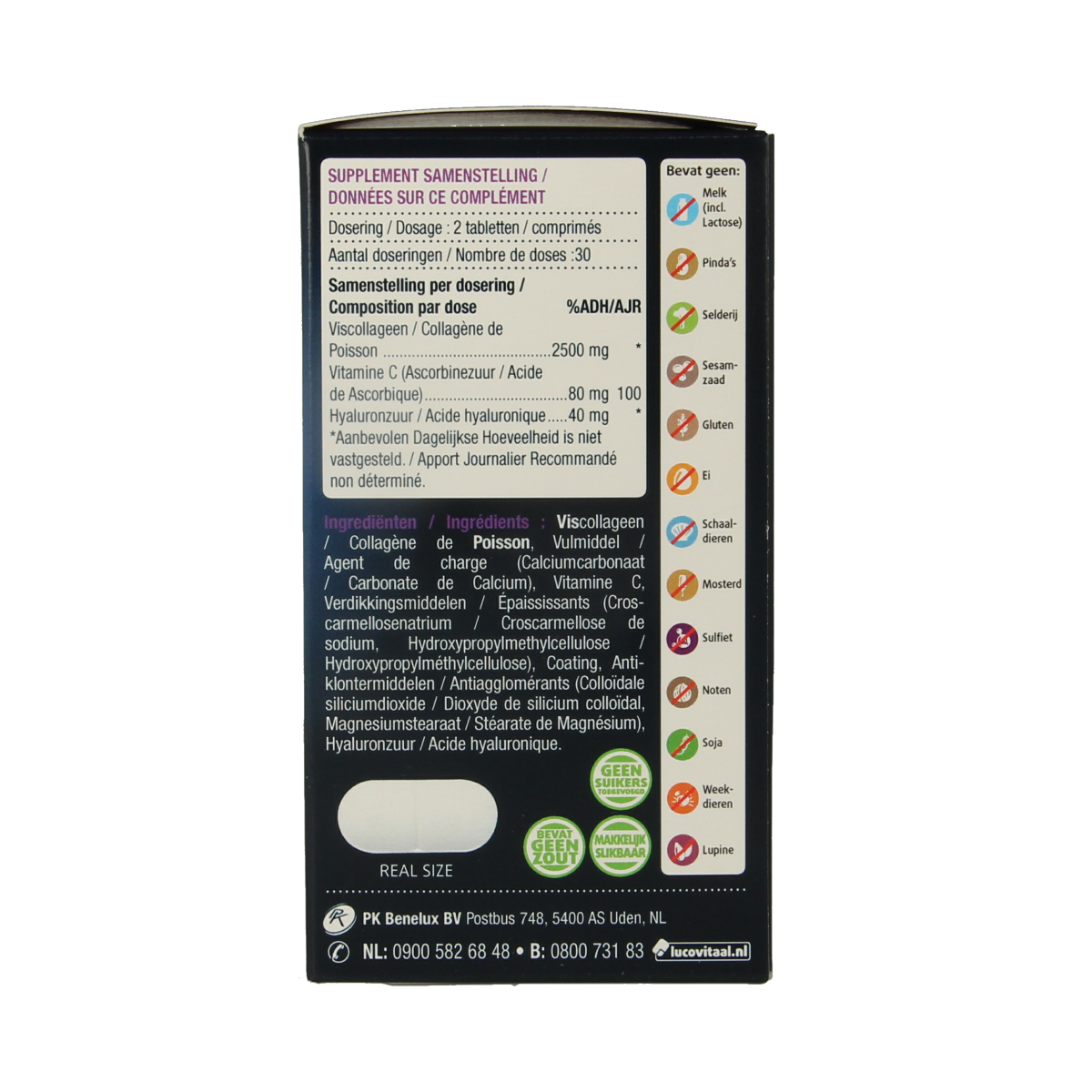 Lucovitaal Collageen pure marine 60.00 Tabletten