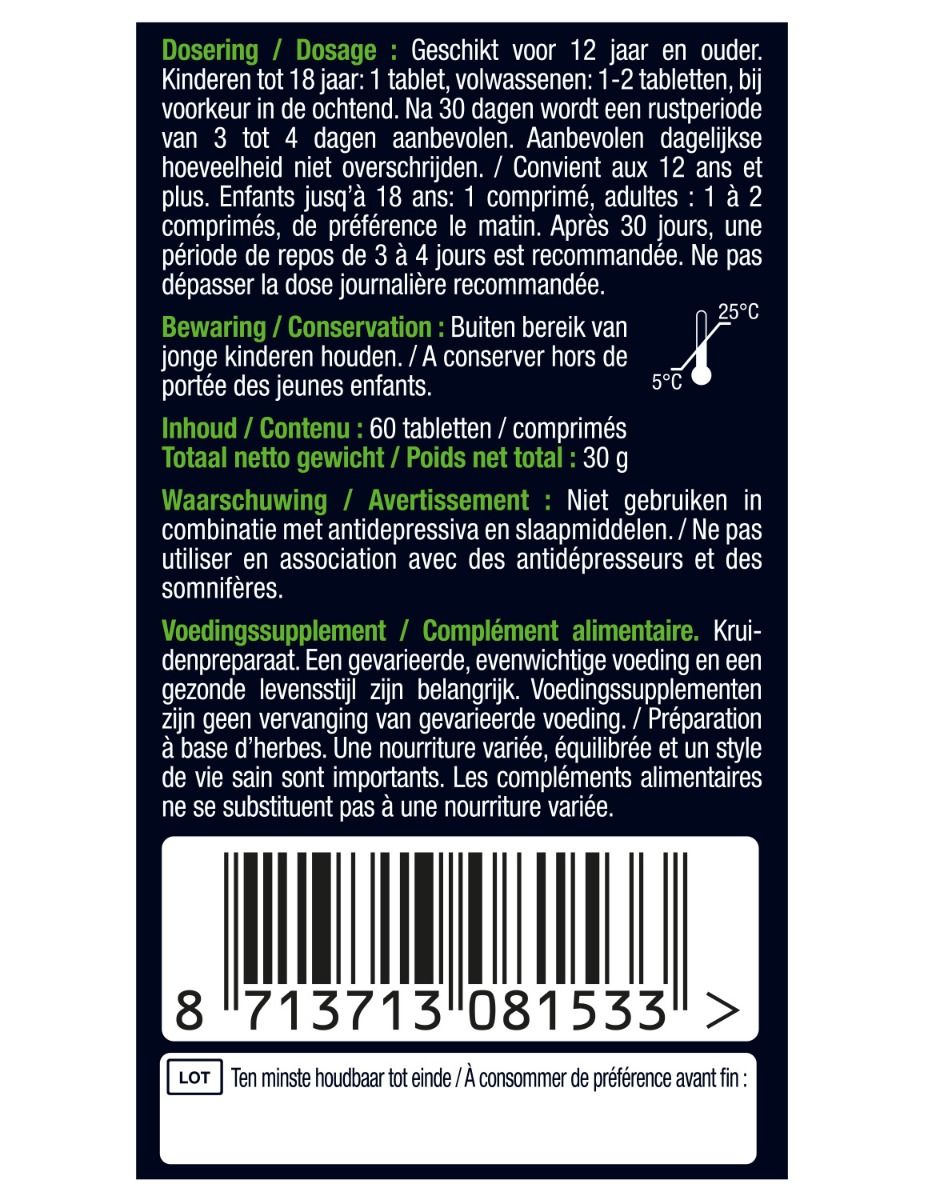 Lucovitaal Rhodiola rosea 60.00 Tabletten