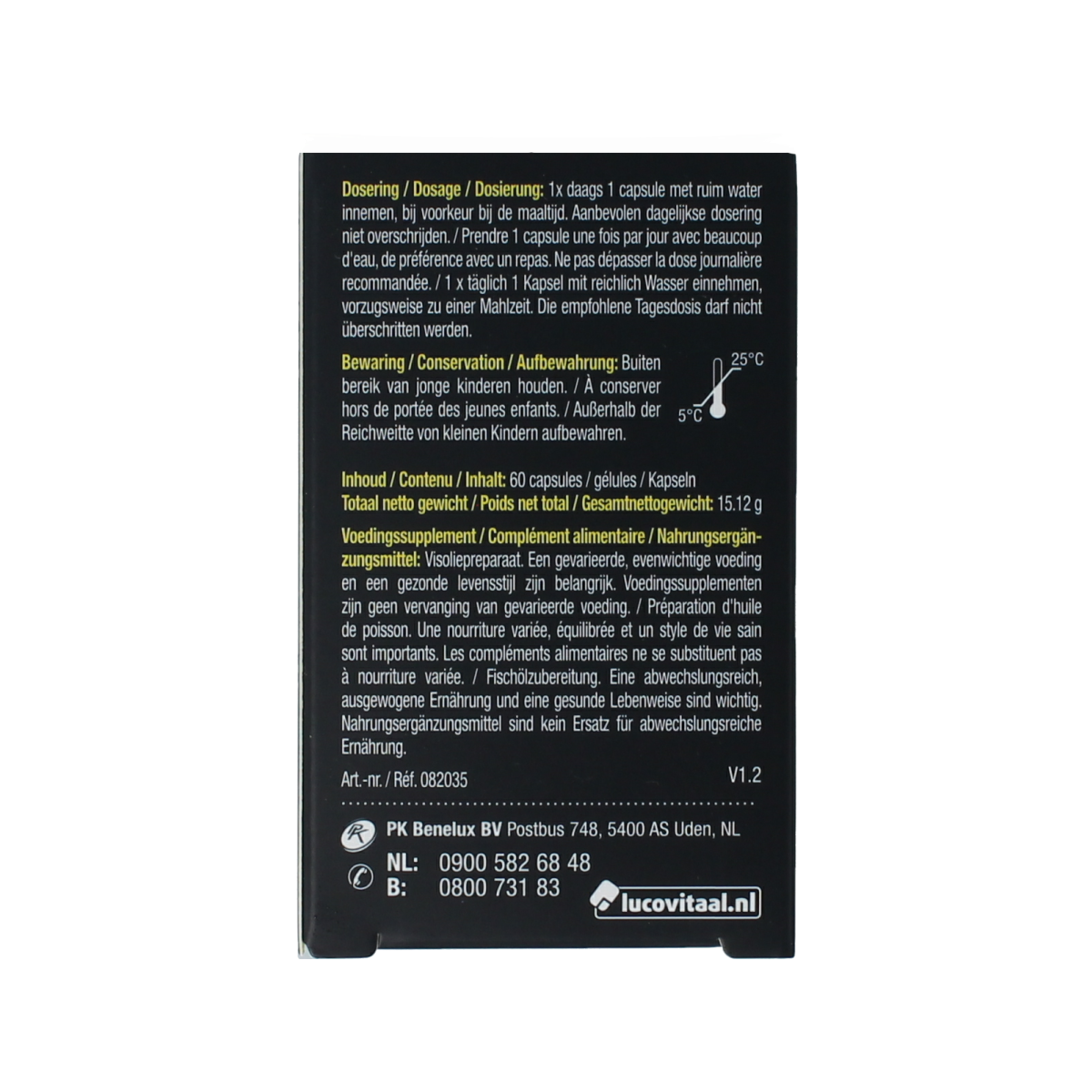 Lucovitaal Visolie omega 3 mini 60.00 Softgels