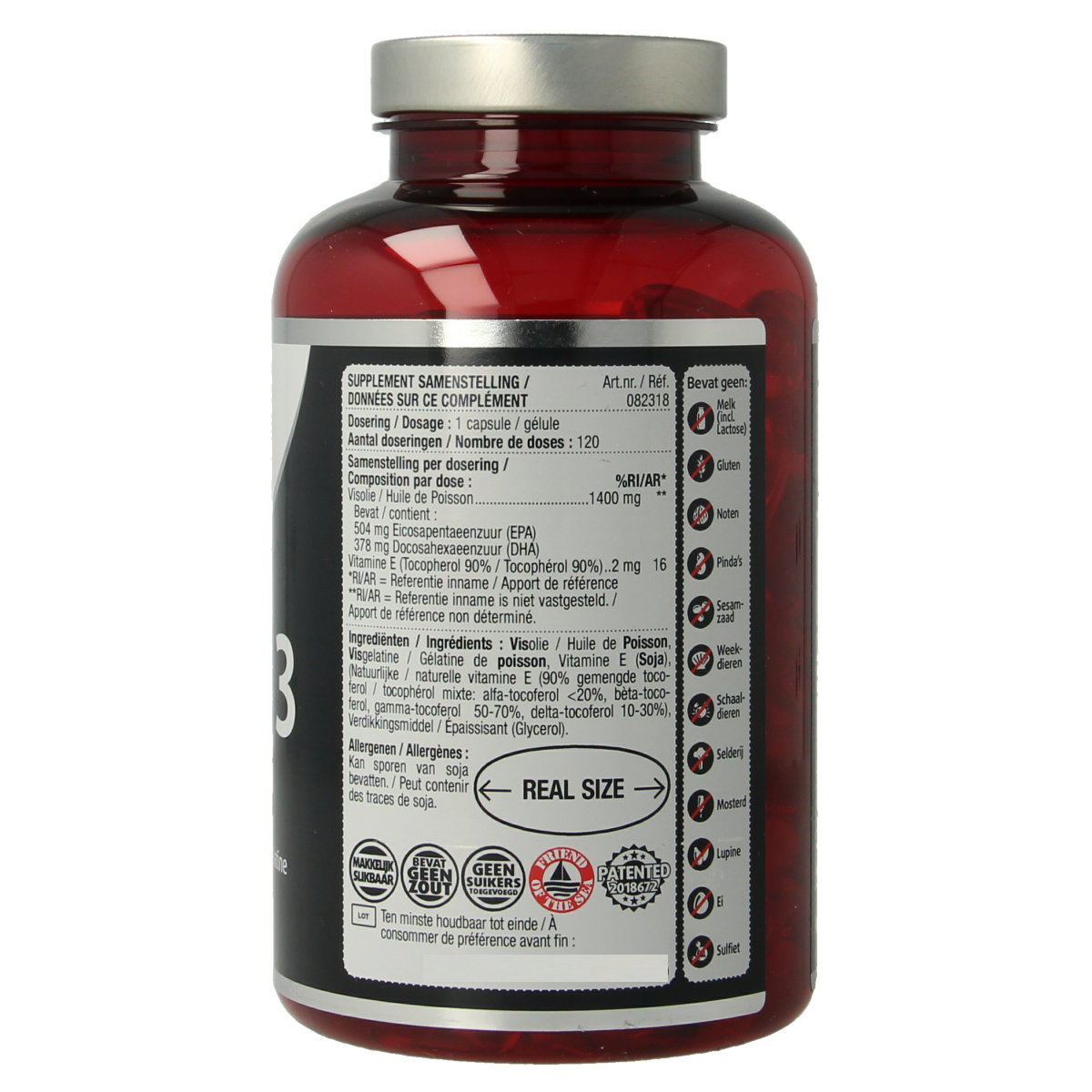 Lucovitaal Omega 3 visolie puur koudwater 120.00 Capsules