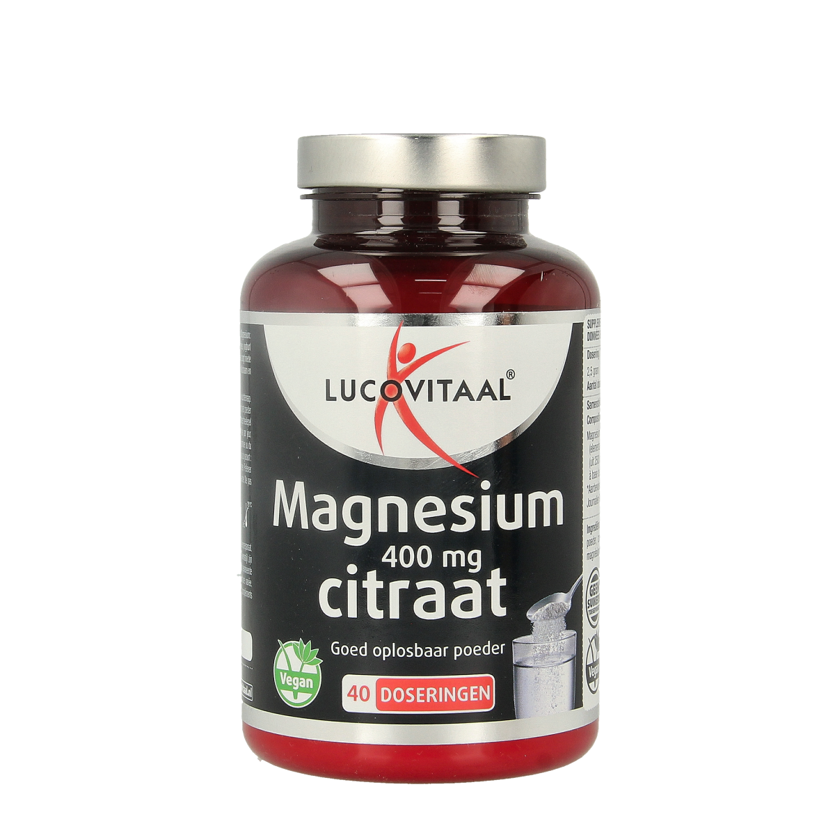 Lucovitaal Magnesium citraat 400mg poeder 100.00 Gram