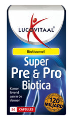 Lucovitaal Super pre & probiotica 120 miljard 56.00 Capsules