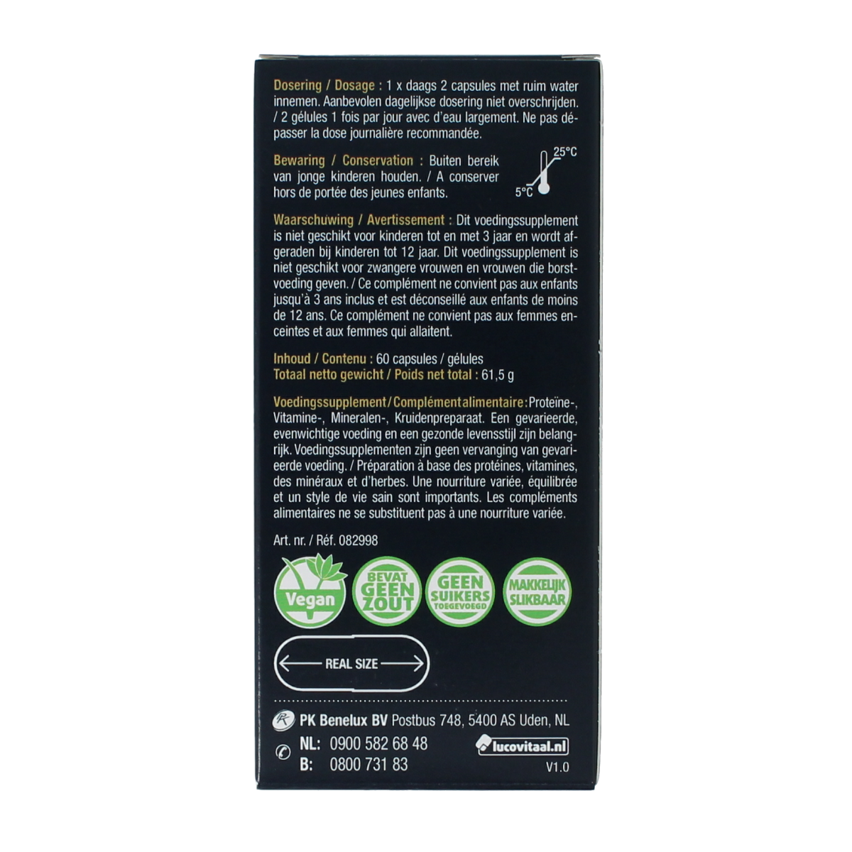 Lucovitaal Keratine complex 60.00 Capsules