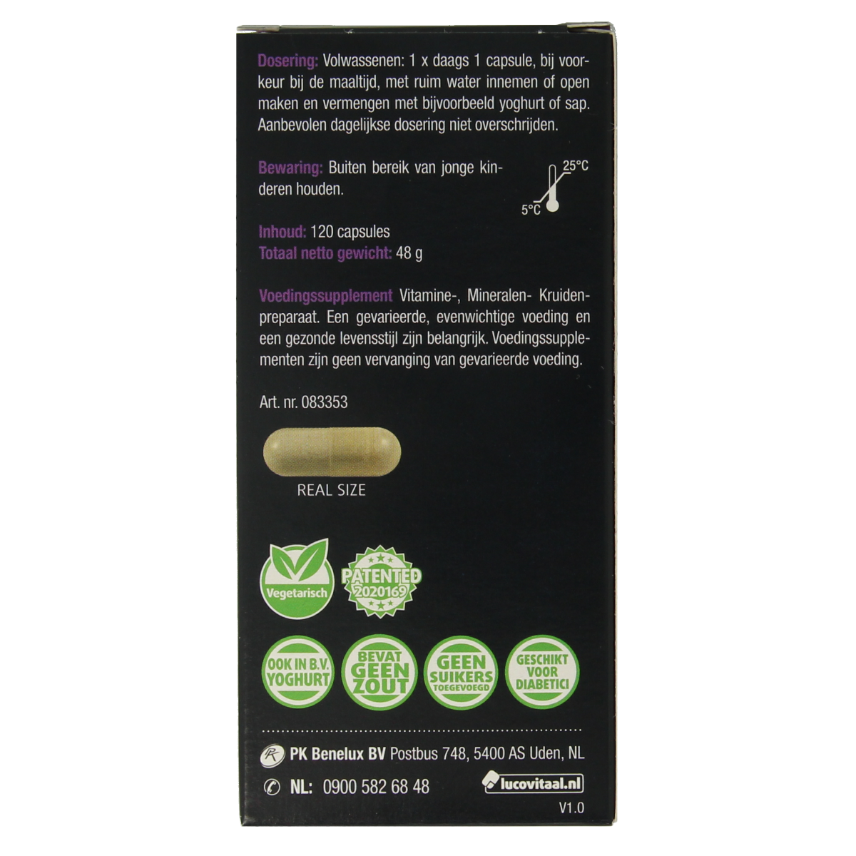 Lucovitaal Haar volume max verpakking 120.00 Capsules