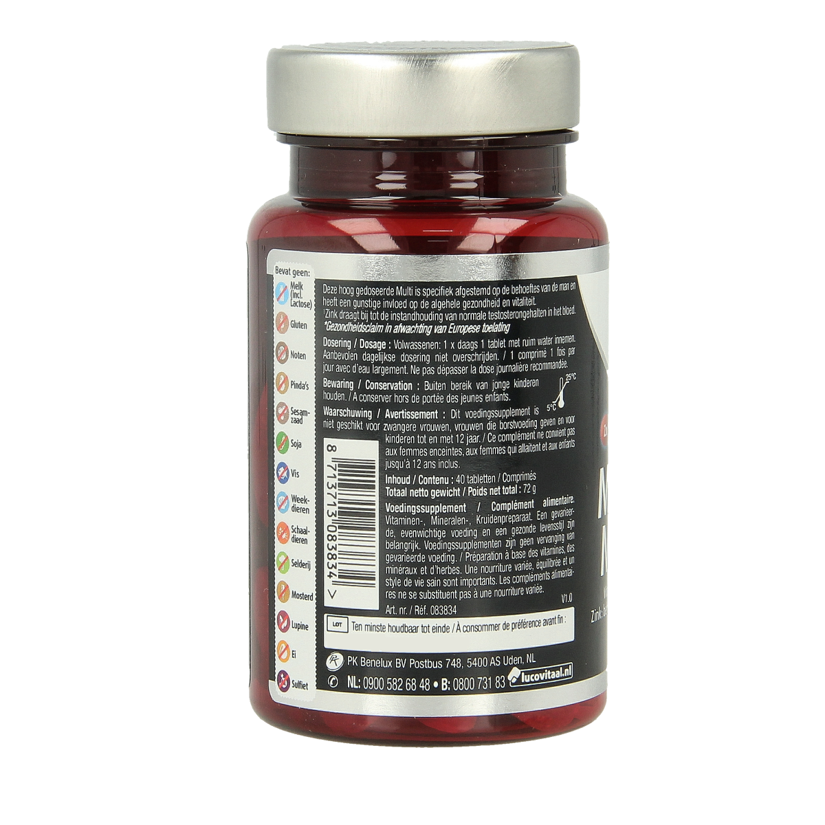 Lucovitaal Multi compleet man 50+ 40.00 Tabletten