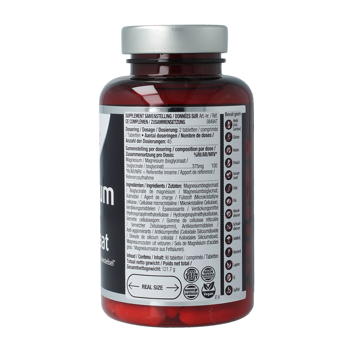 Lucovitaal Magnesium 375mg bisglycinaat 90.00 Tabletten