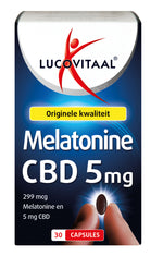 Lucovitaal Melatonine CBD 5mg 30.00 Capsules