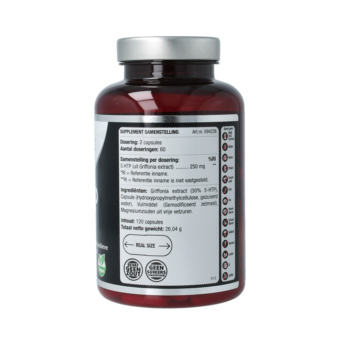 Lucovitaal 5-HTP 250mg 120.00 Capsules