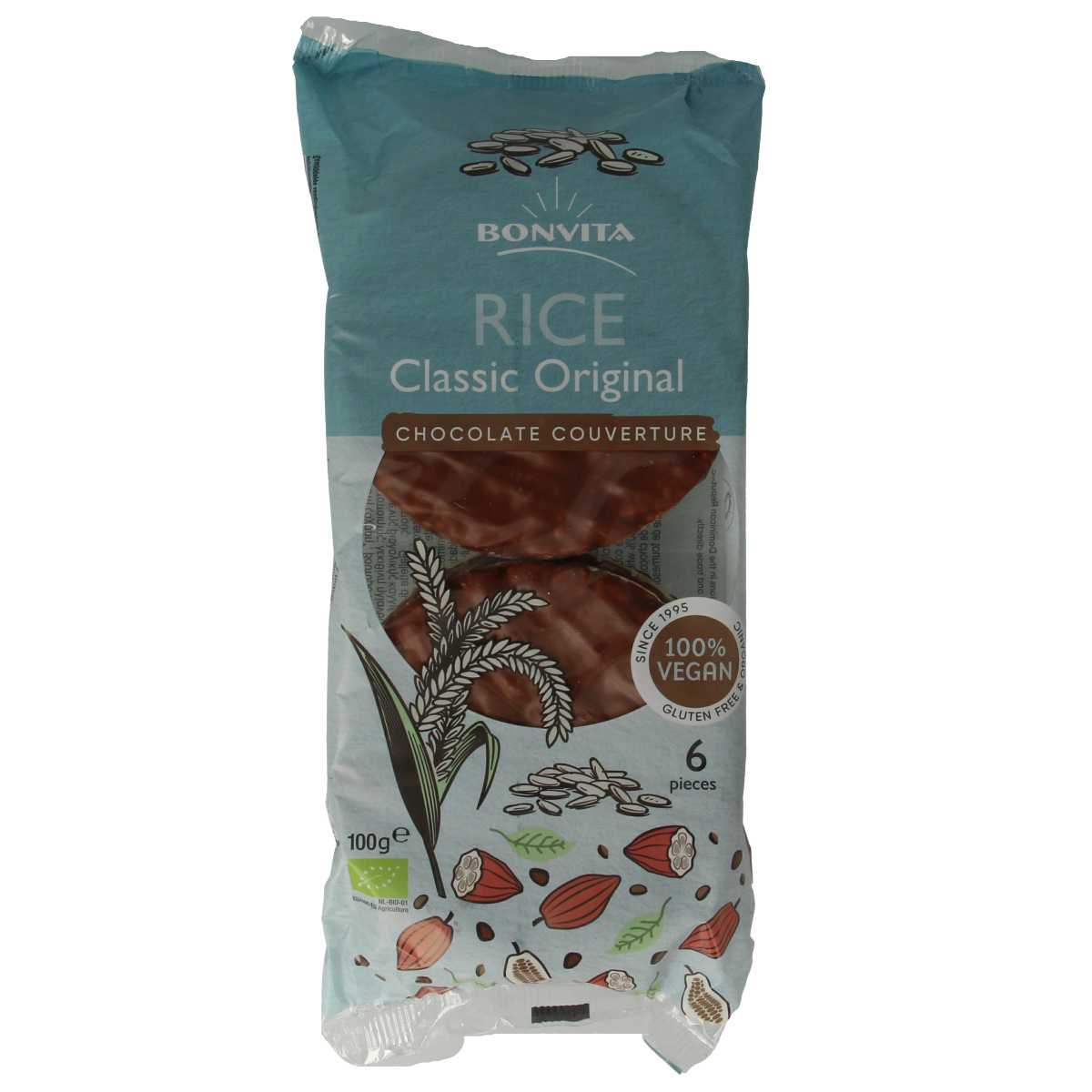 Bonritzz Rijstwafel choco melk bio 100.00 Gram