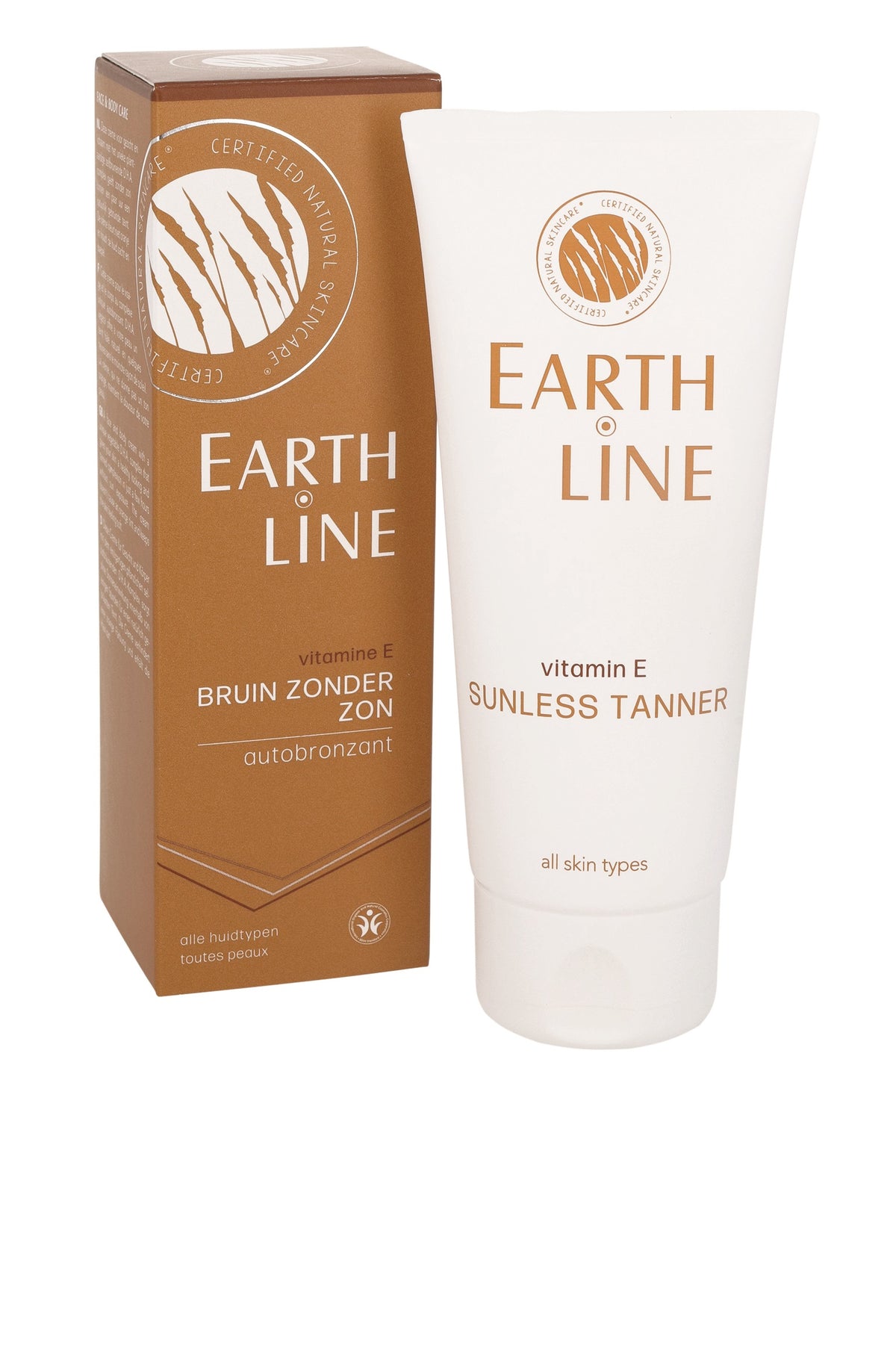 Earth Line Vitamine E bruin zonder zon 100.00 Milliliter