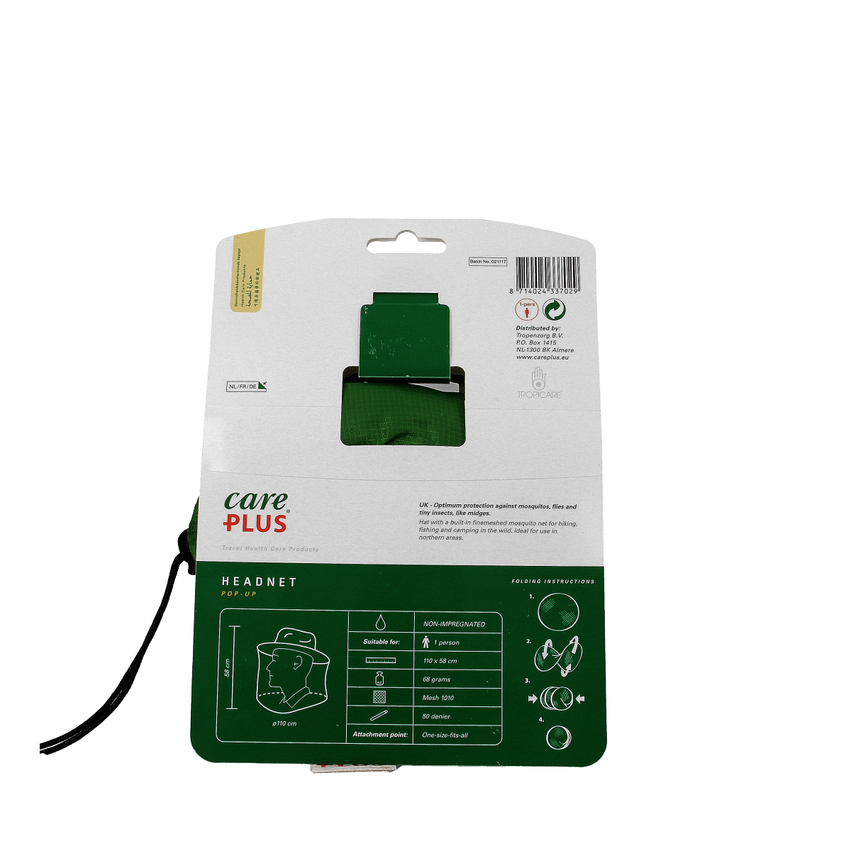 Care Plus Headnet pop-up  1.00 Stuks