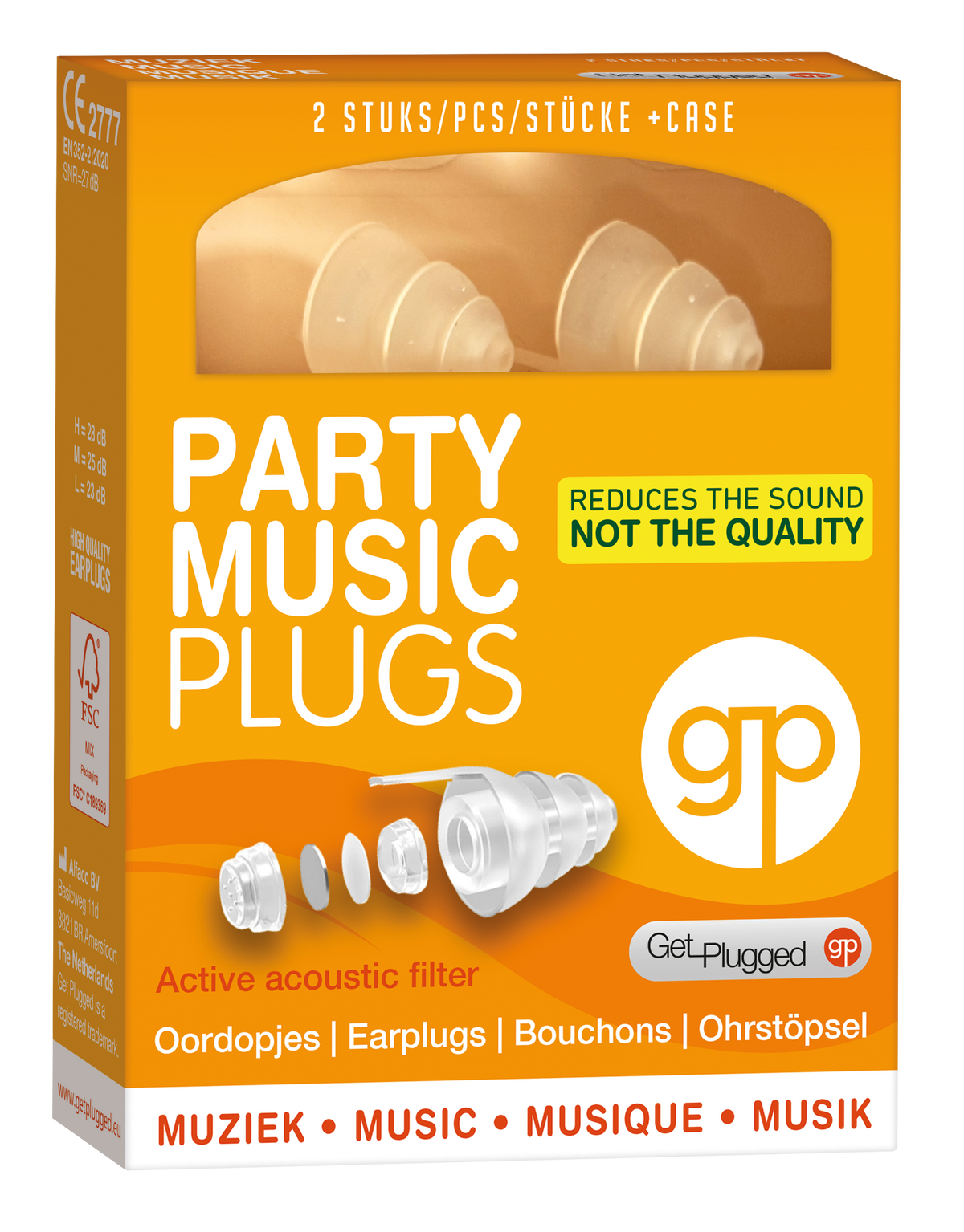 Get Plugged Party music plugs 1.00 Paar
