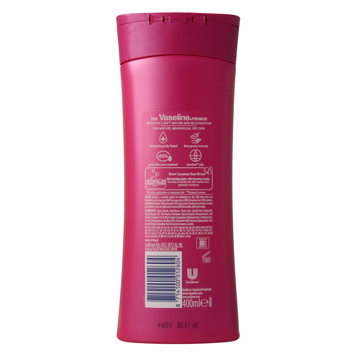 Vaseline Body lotion mature skin 400.00 Milliliter
