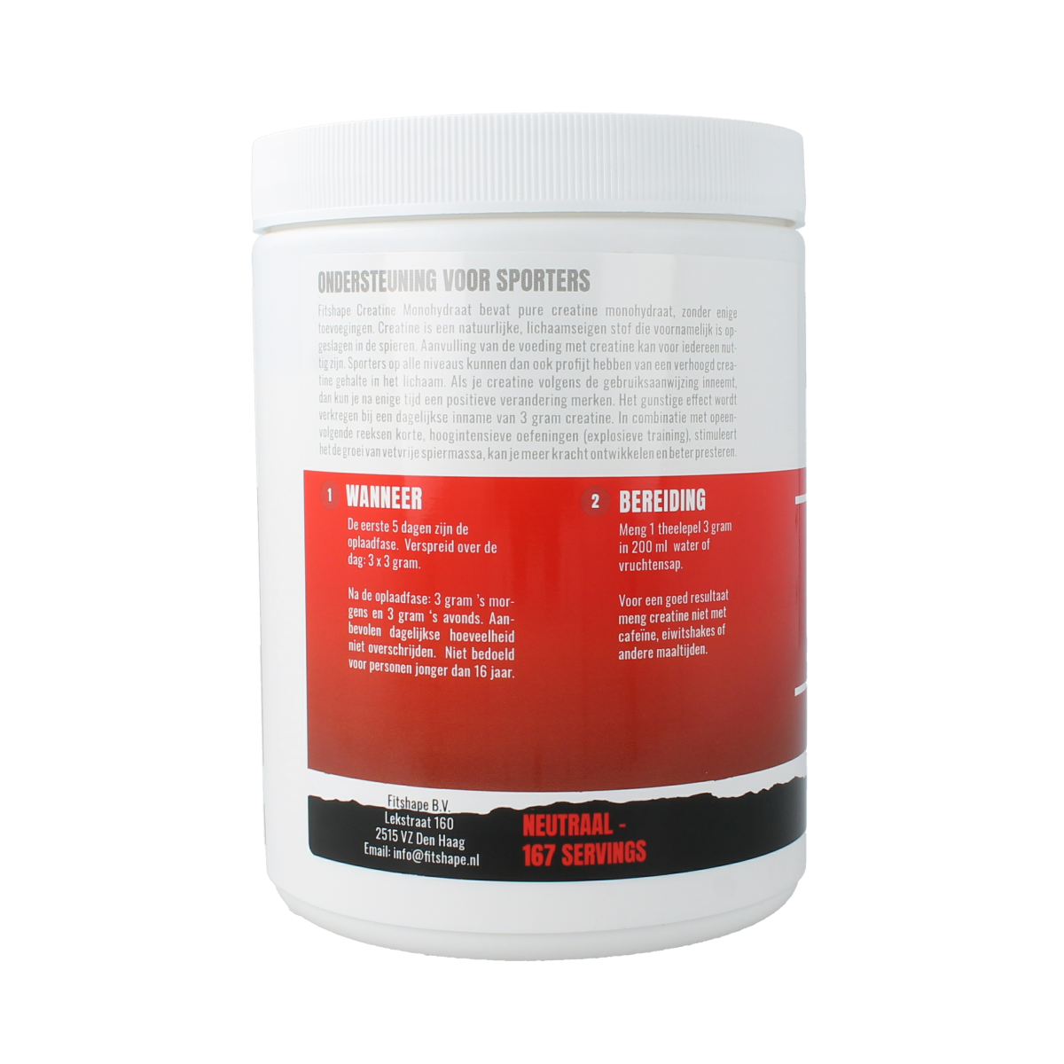 Fitshape Creatine monohydraat 500.00 Gram