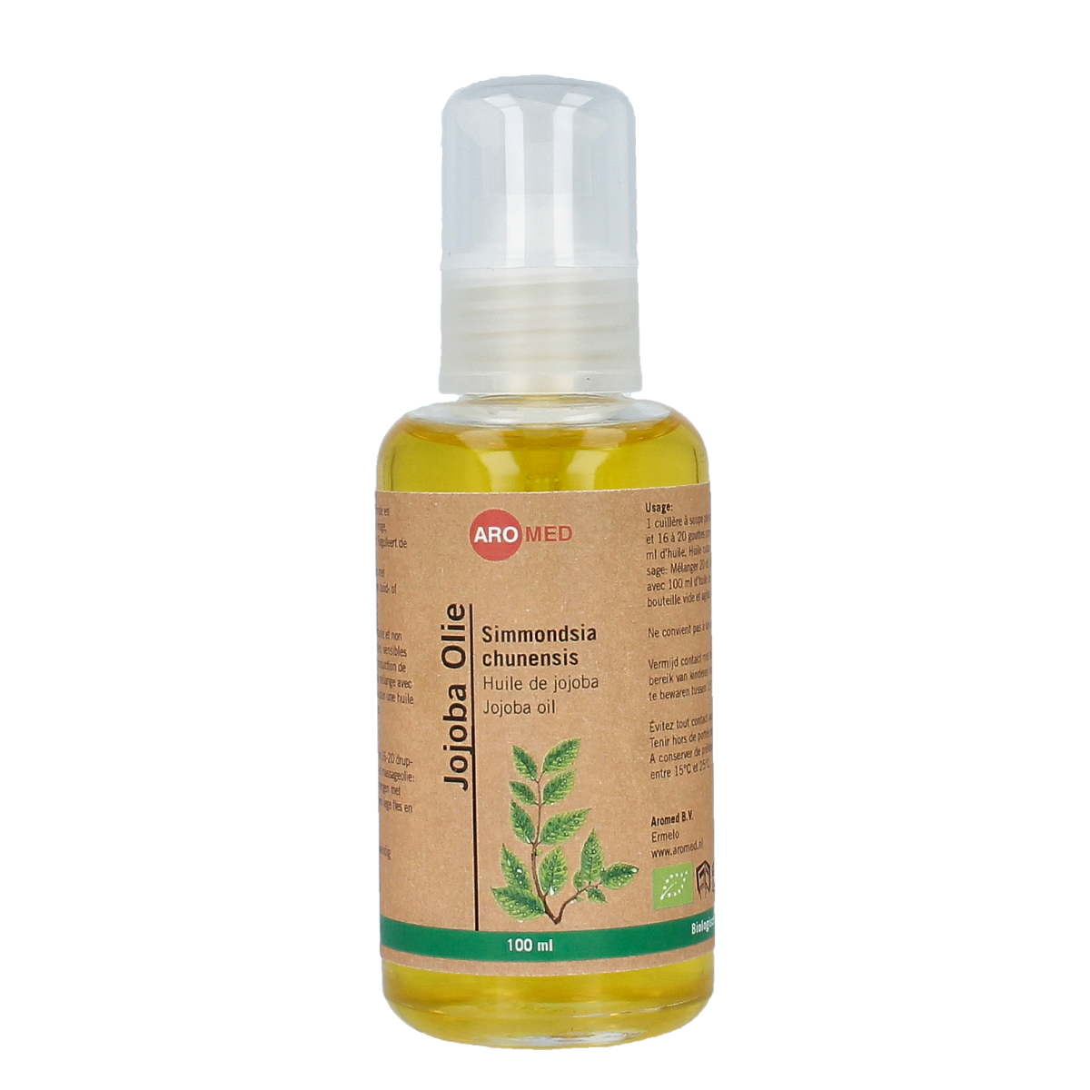 Aromed Jojoba olie bio  100.00 Milliliter